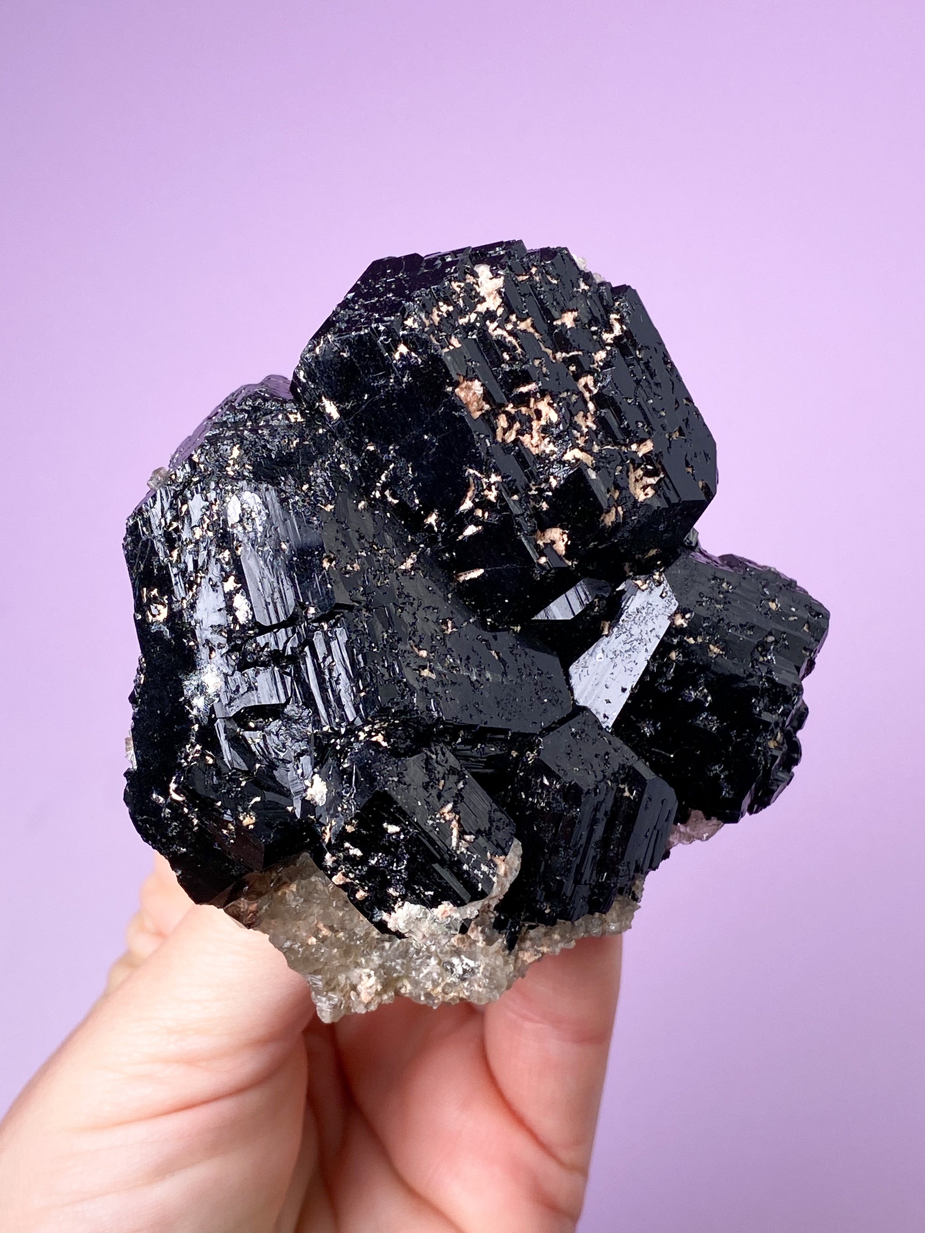 Sort Turmalin Klynge (Nr. 3)