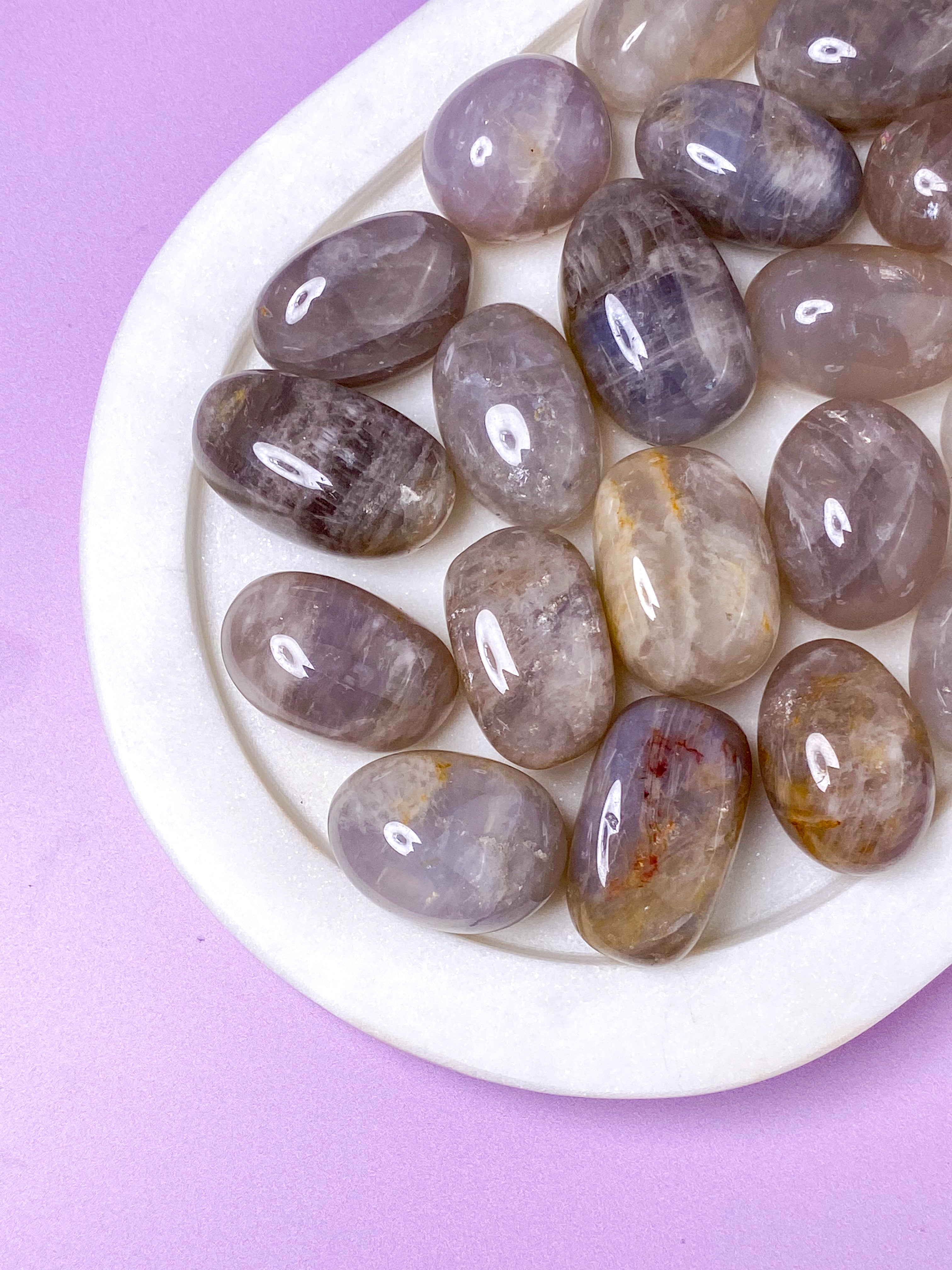 Blå Rosakvarts Poleret