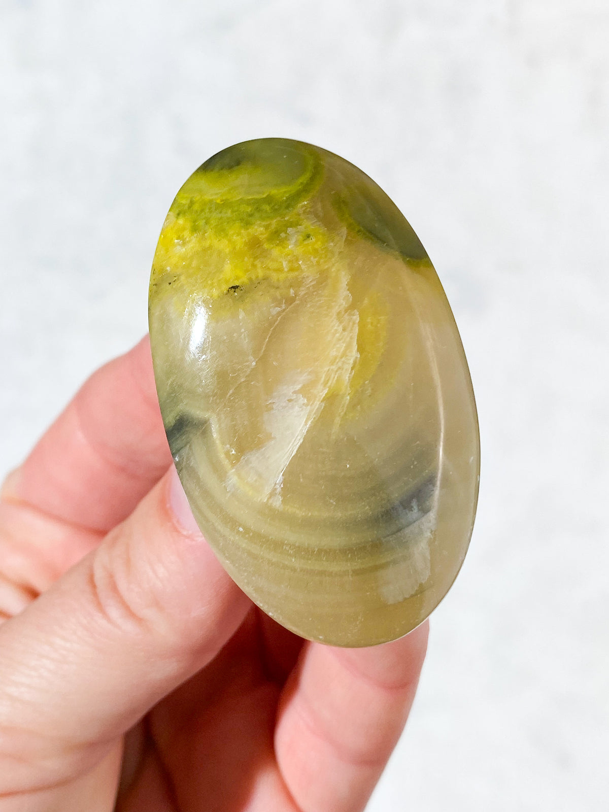 Bumble Bee Calcit Palmstone (Nr. 17)