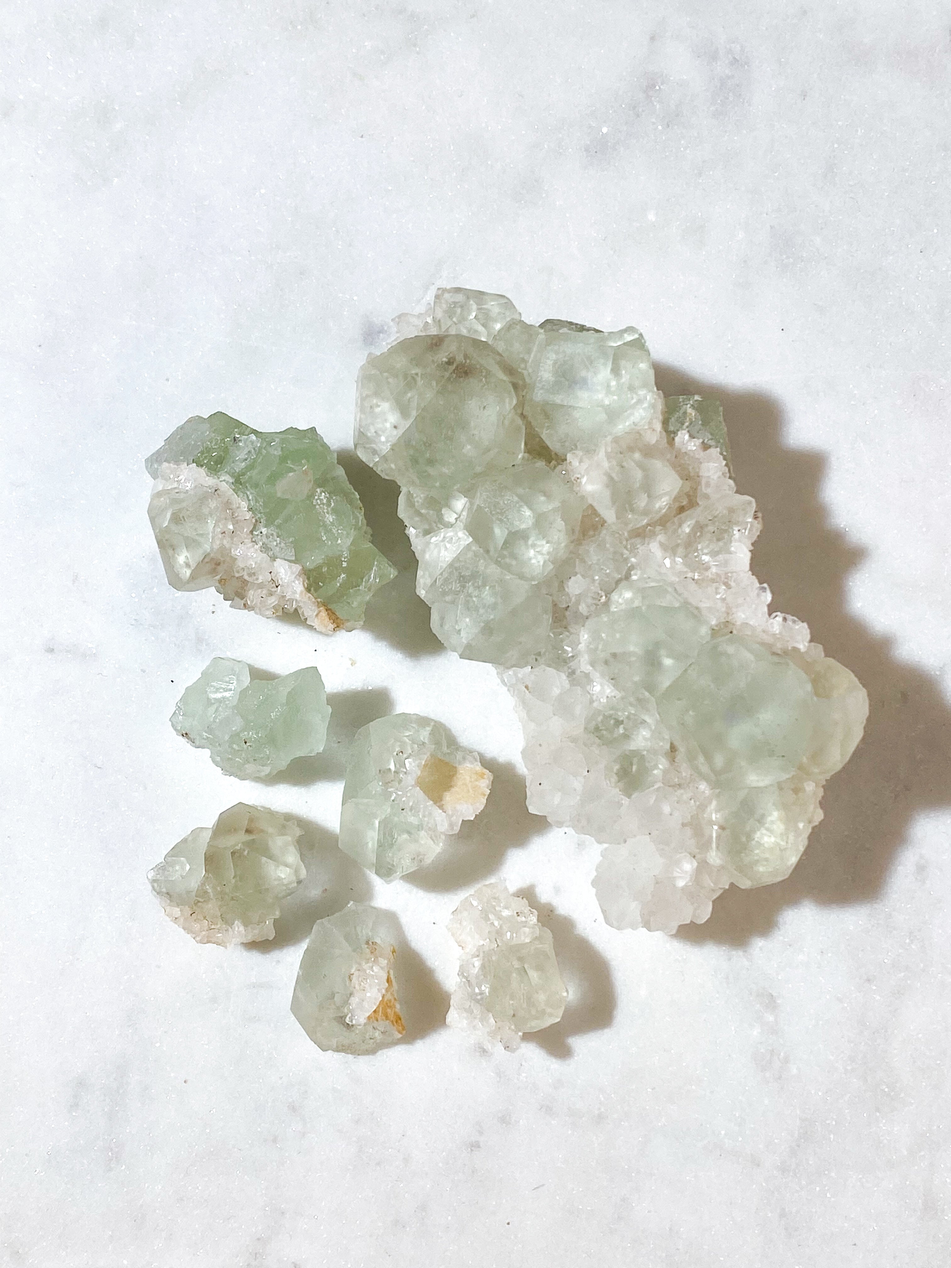 Outlet Pakke Nr. 26 - Grøn Fluorit