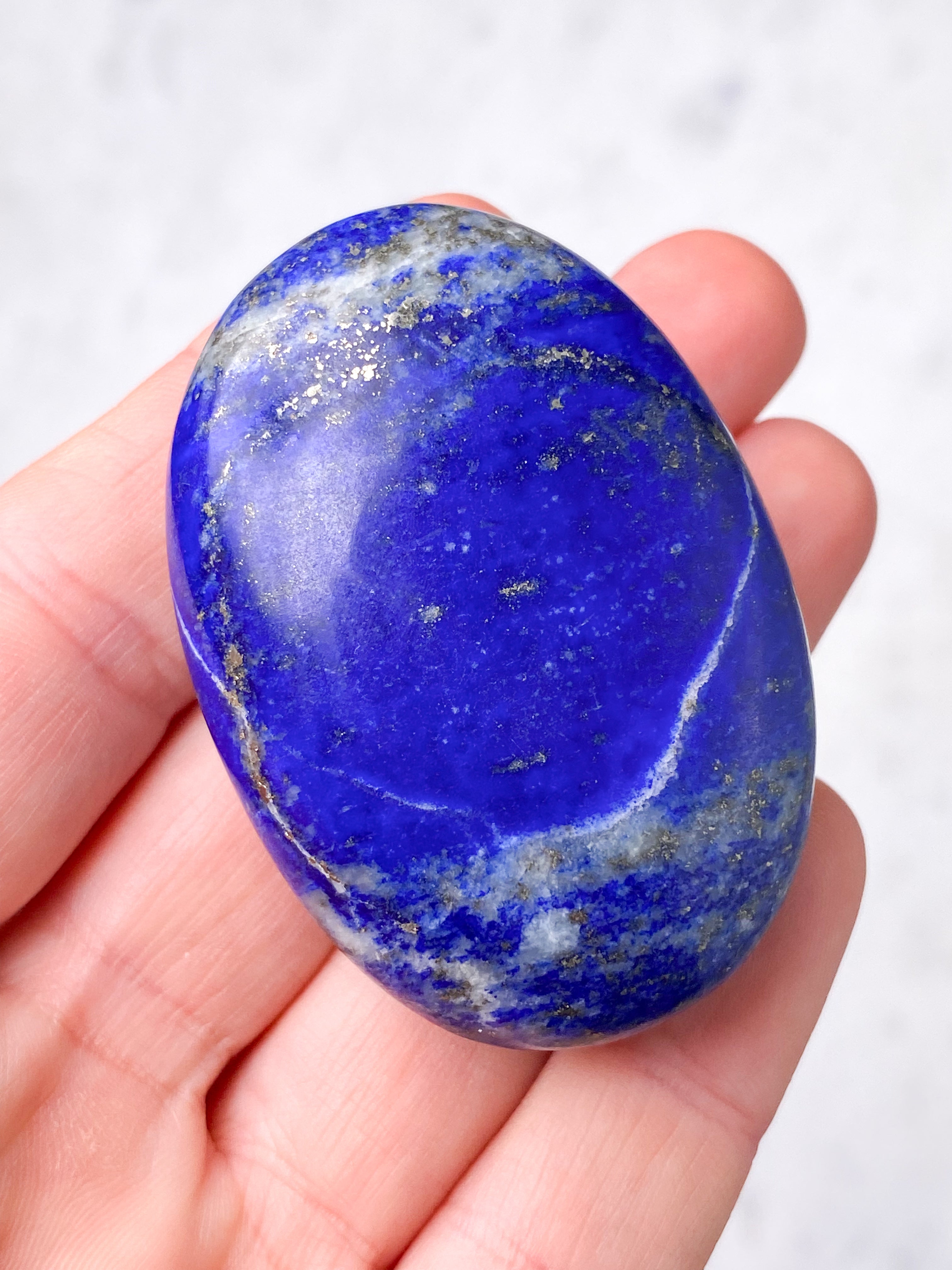 Lapis Lazuli Palmstone (Nr. 28)