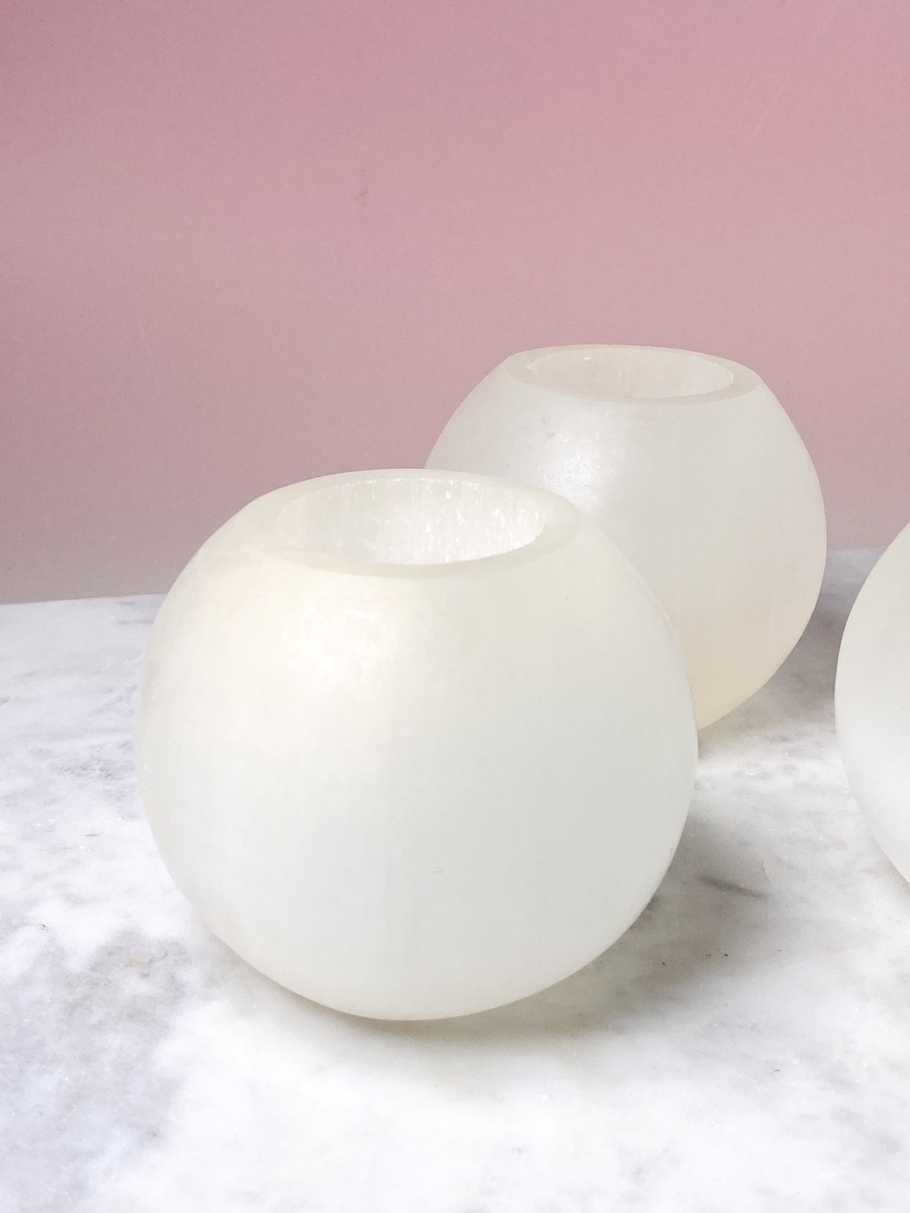 OUTLET - Selenit Poleret Fyrfadsholder