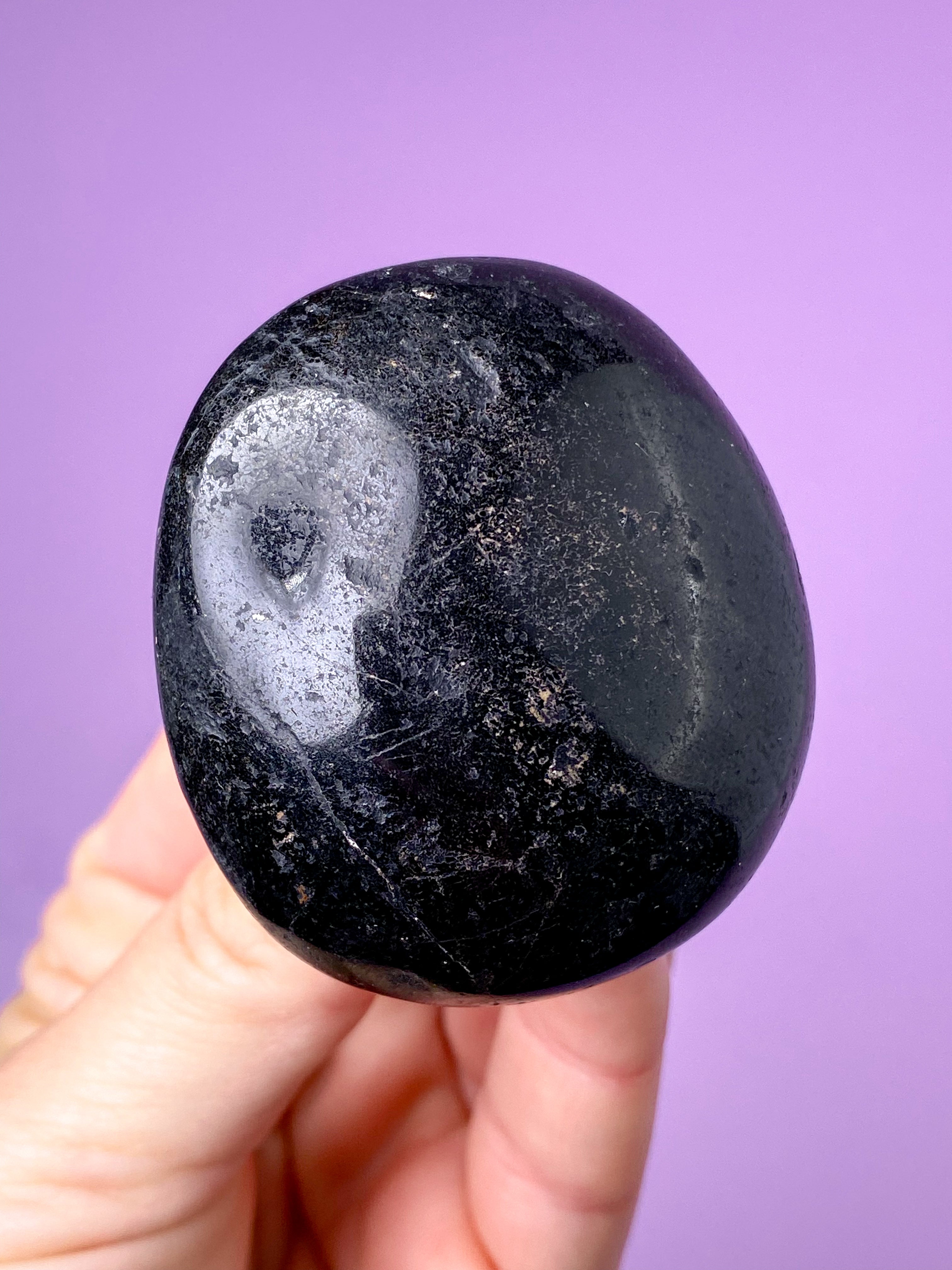 Sort Turmalin Palmstone (Nr. 2)