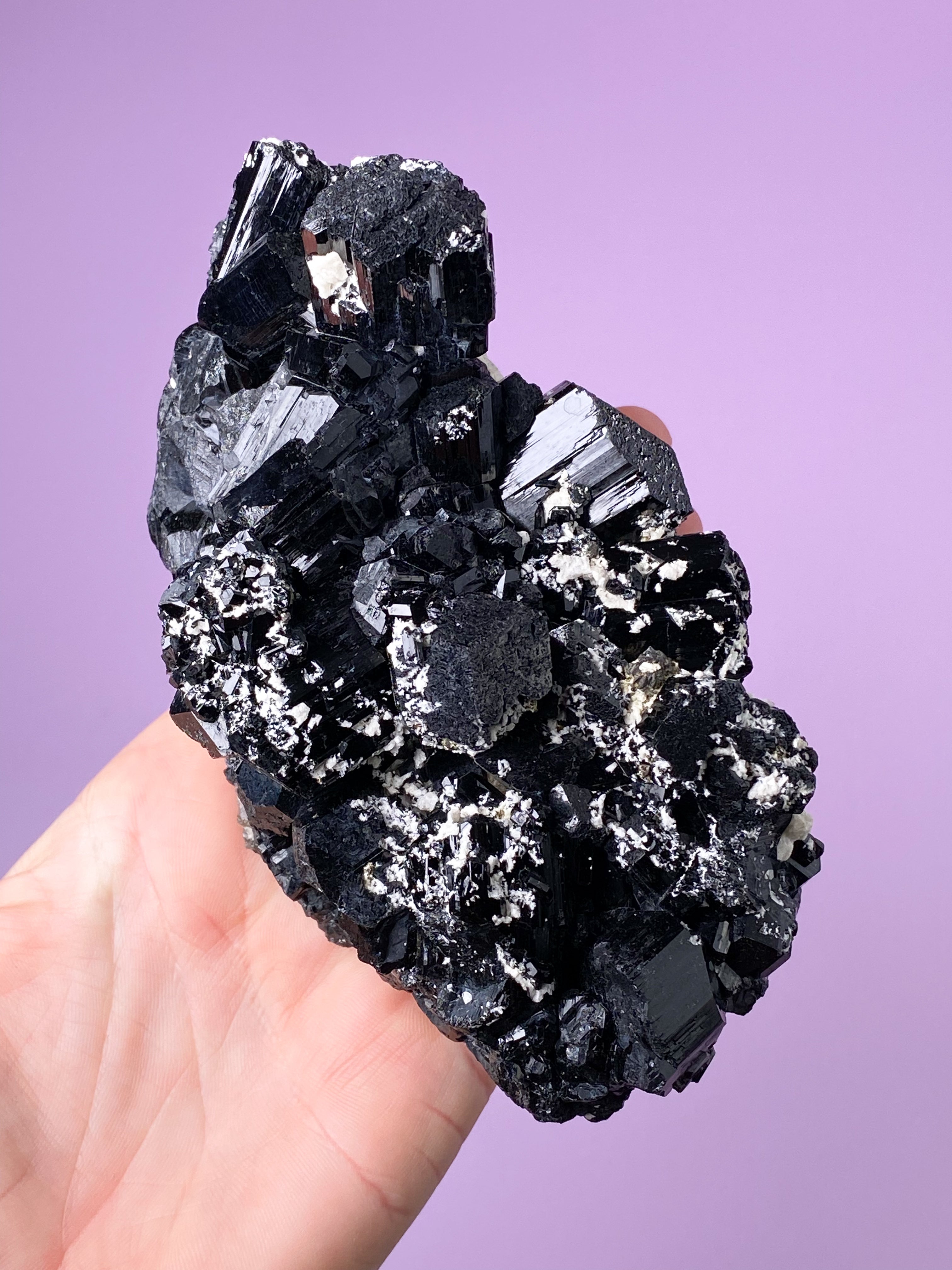 Sort Turmalin Klynge (Nr. 1)