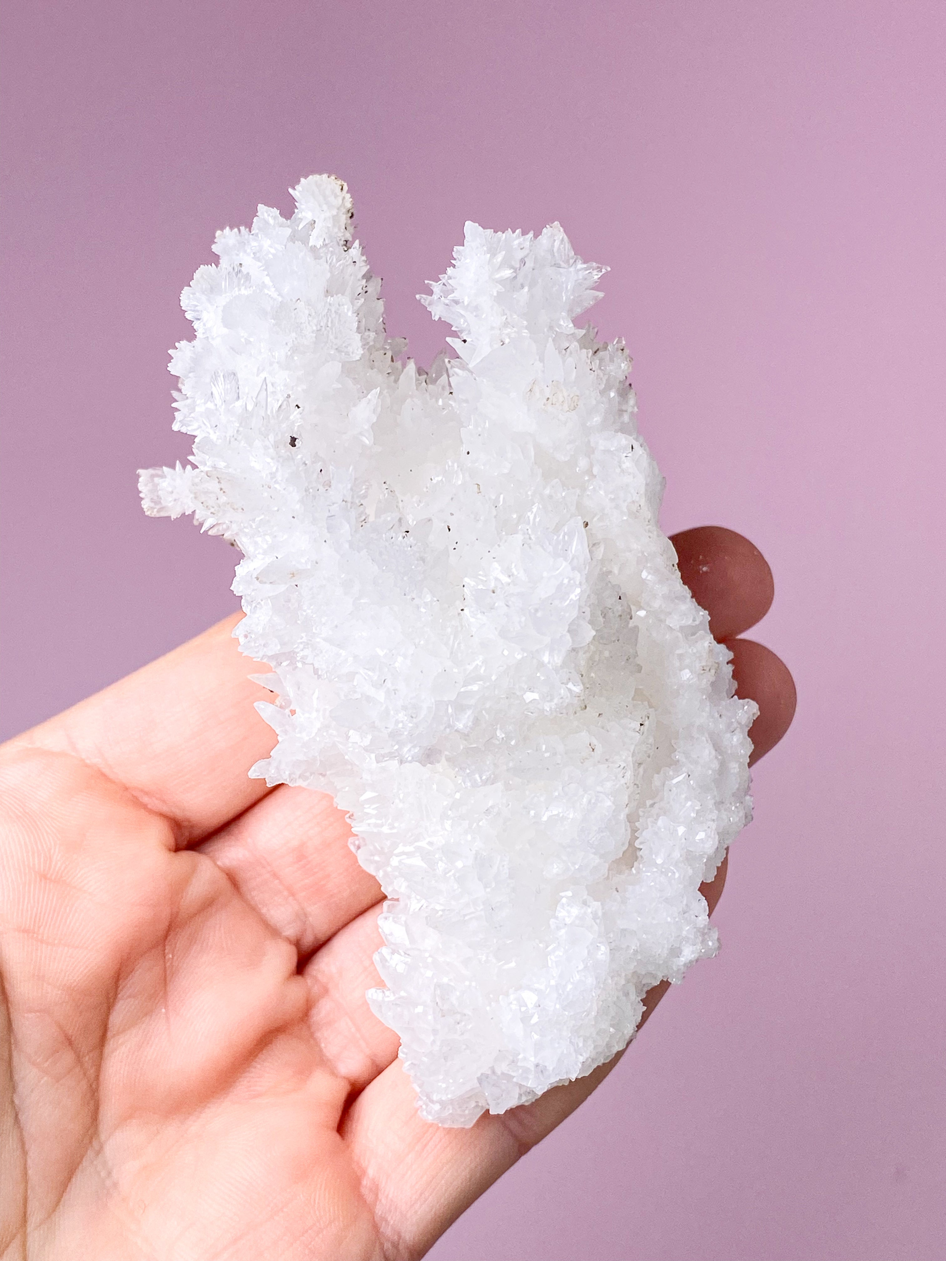 Hvid Aragonit Klynge (Nr. 12)