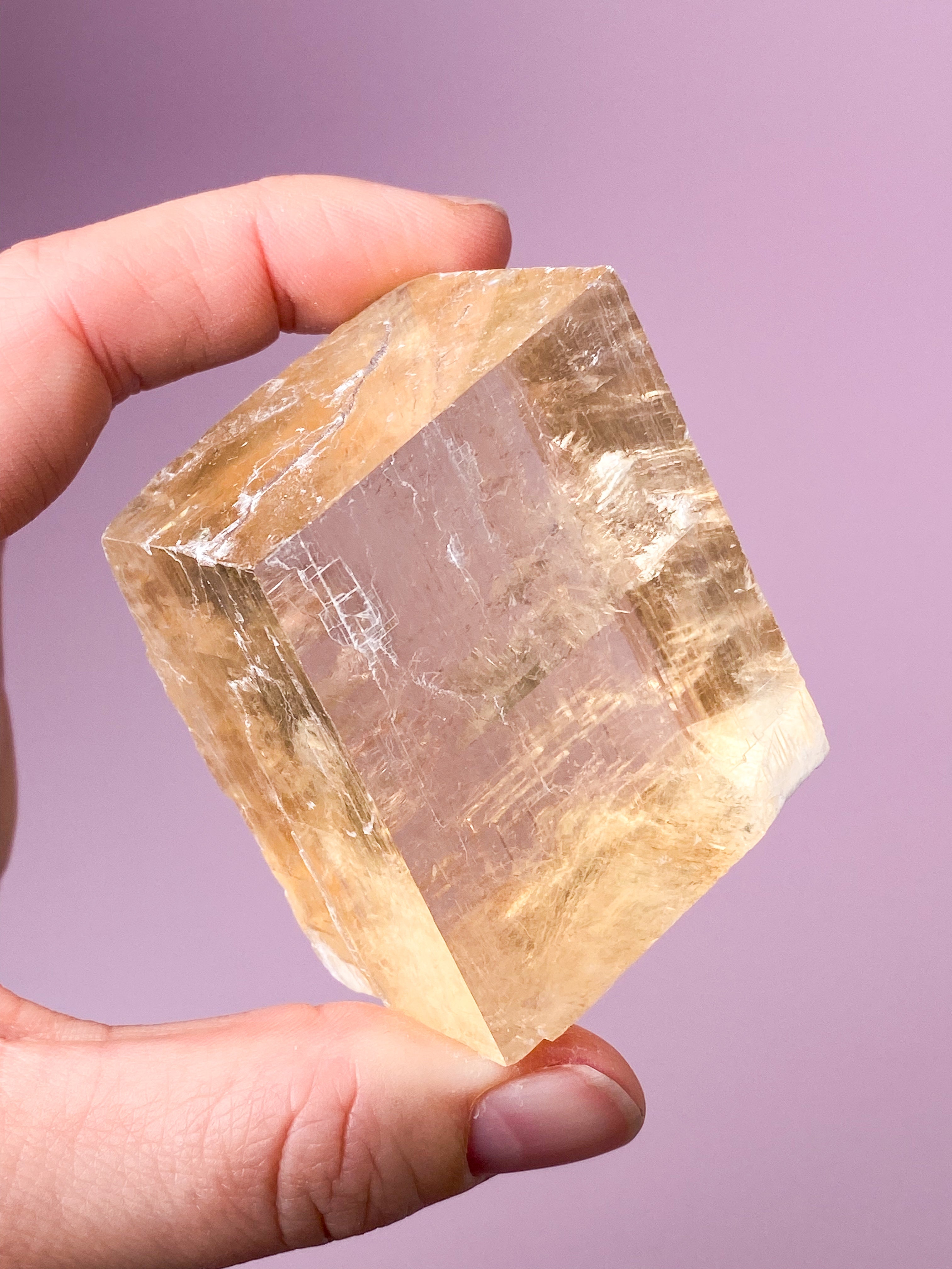 Optisk Honning Calcit (Nr. 4)