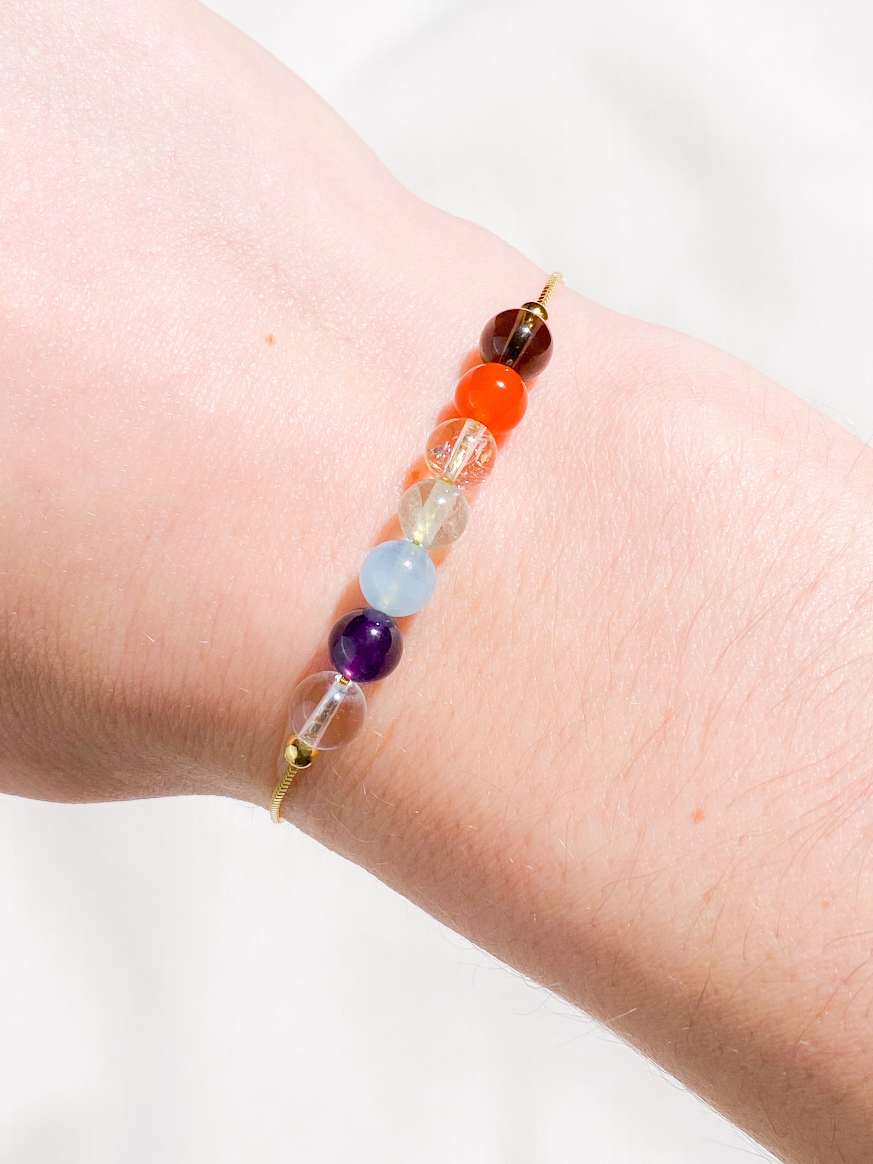 Chakra - Intention Gems Armbånd