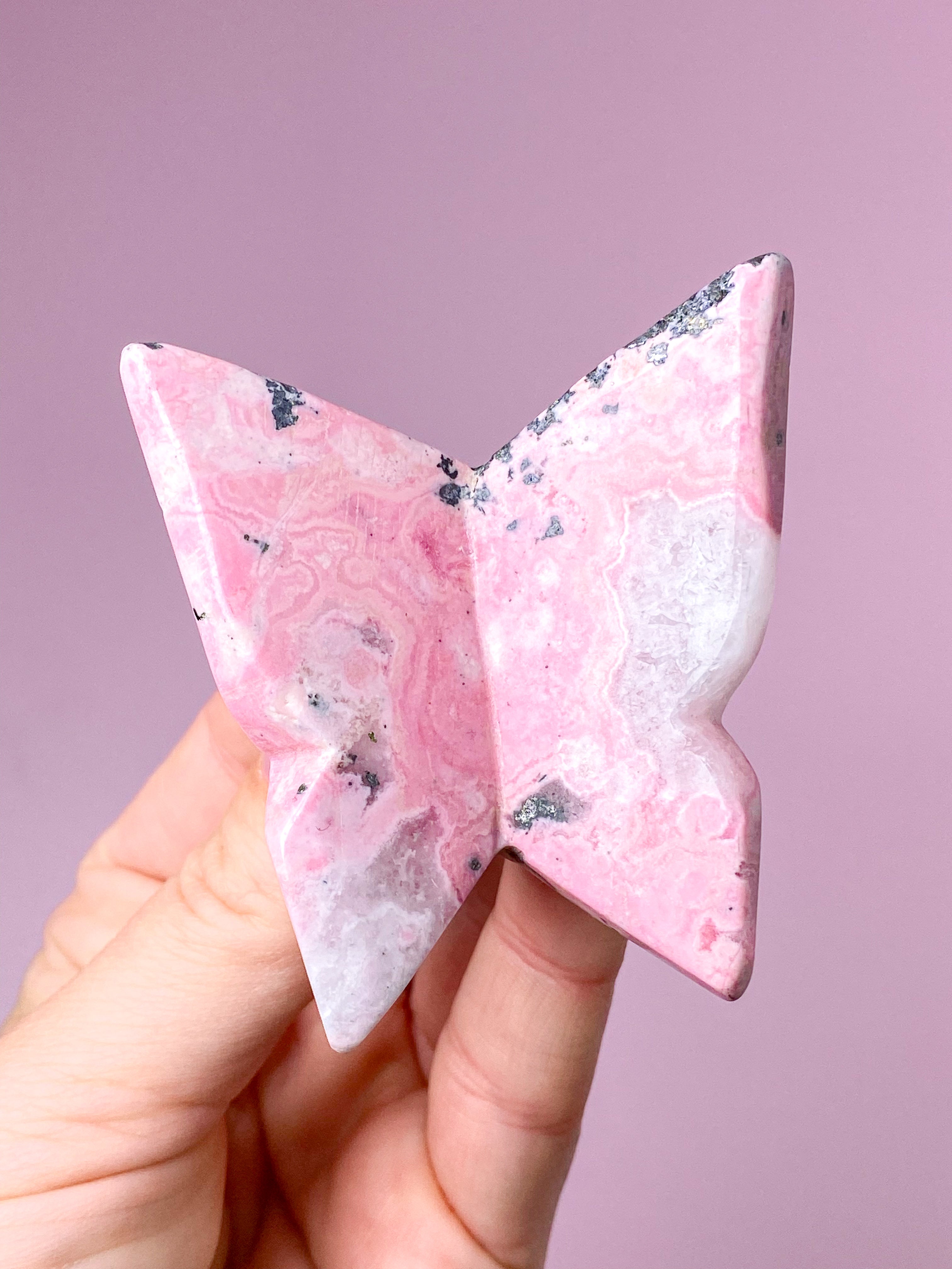 Rosa Rhodochrosit Sommerfugl (Nr. 7)