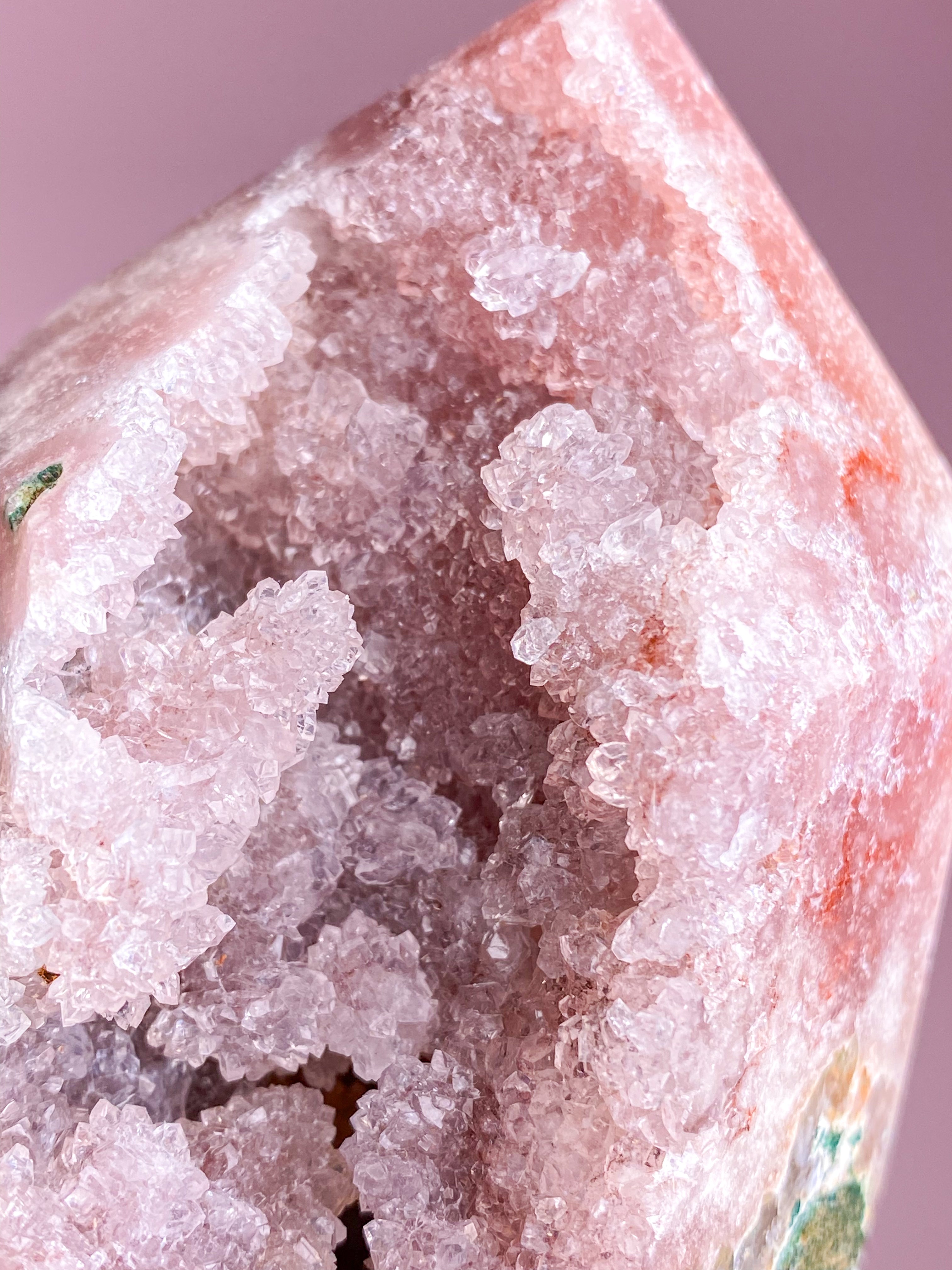 Druzy Pink Ametyst Tårn (Nr. 1)