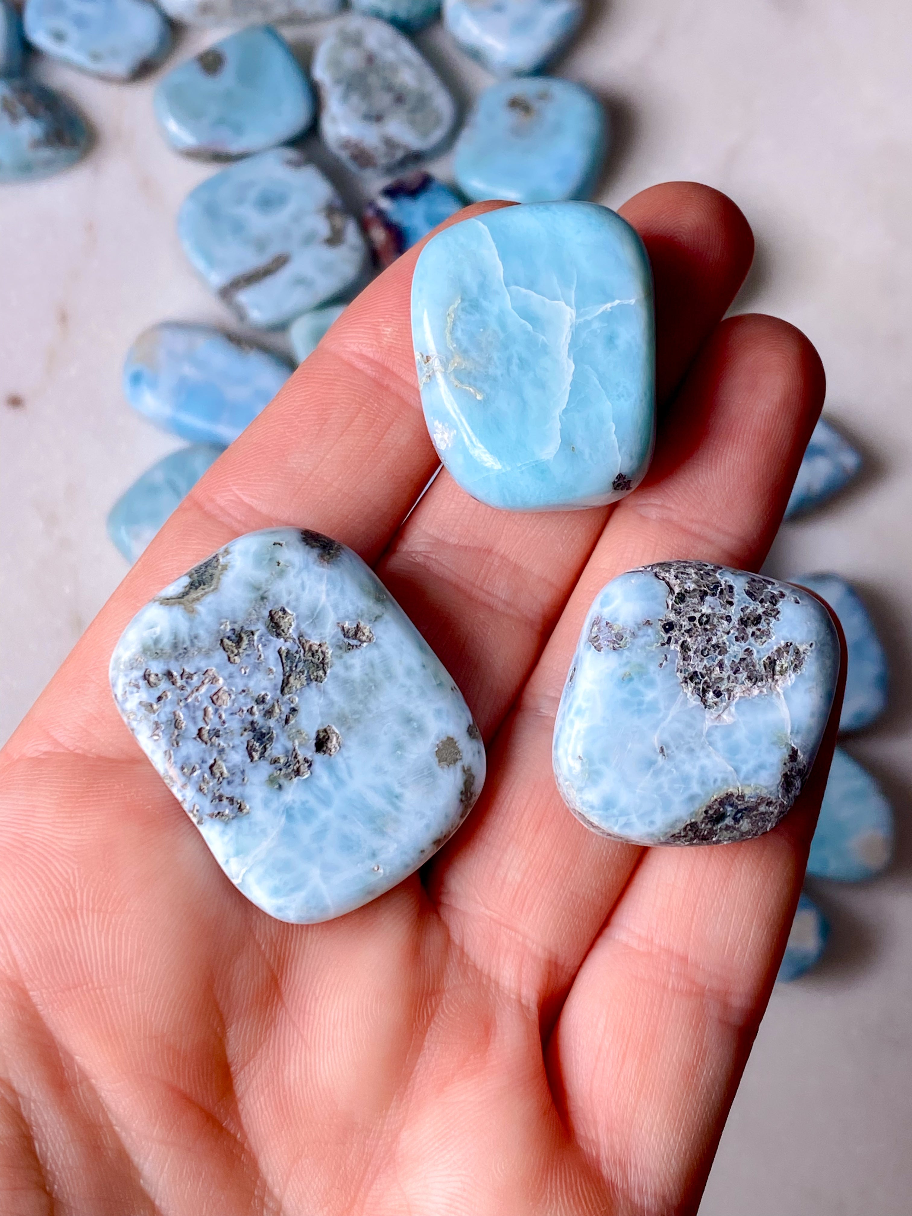 Larimar Poleret - A-Kvalitet