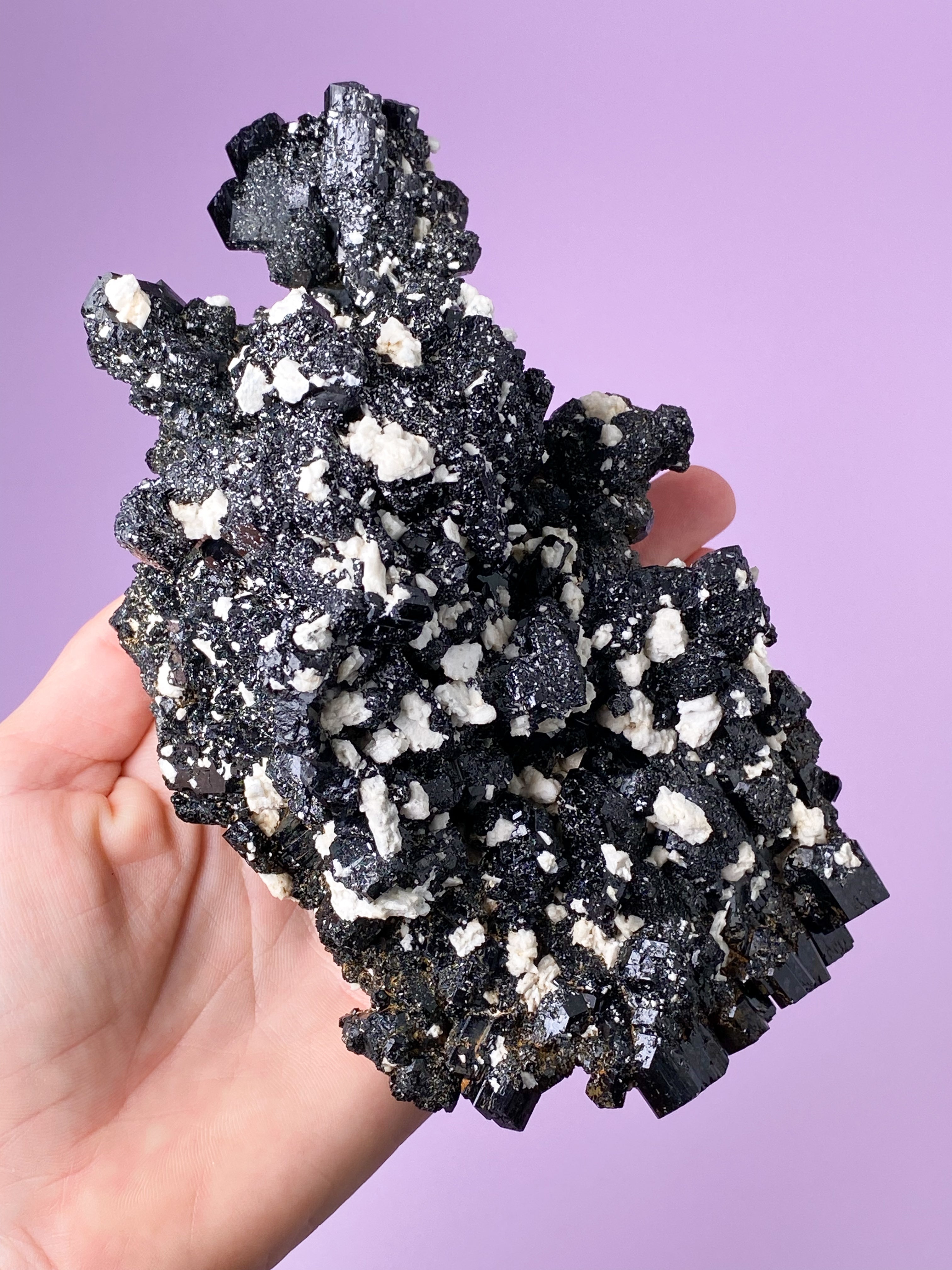 Sort Turmalin Klynge (Nr. 4)