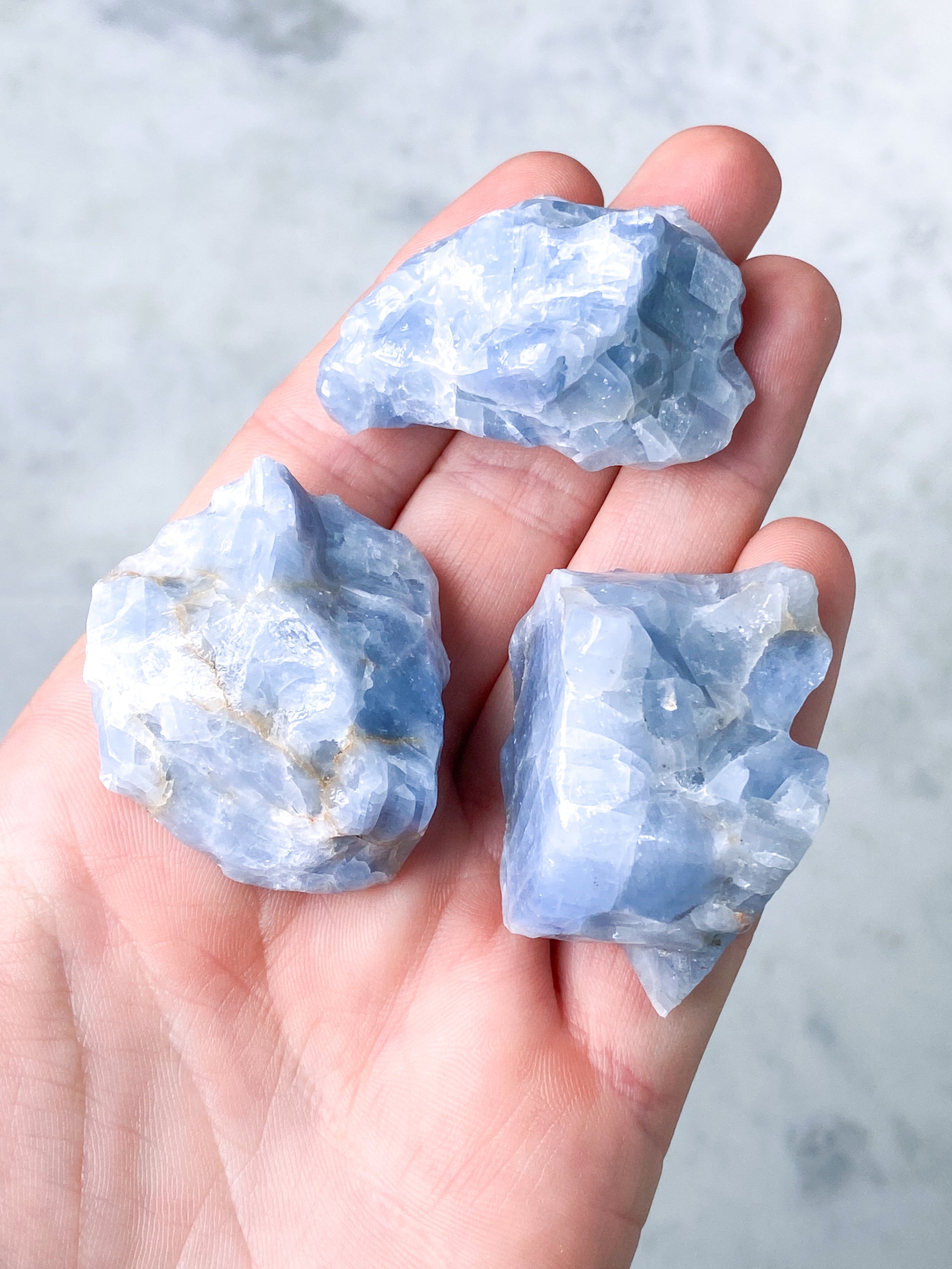 Blue Calcite Raw