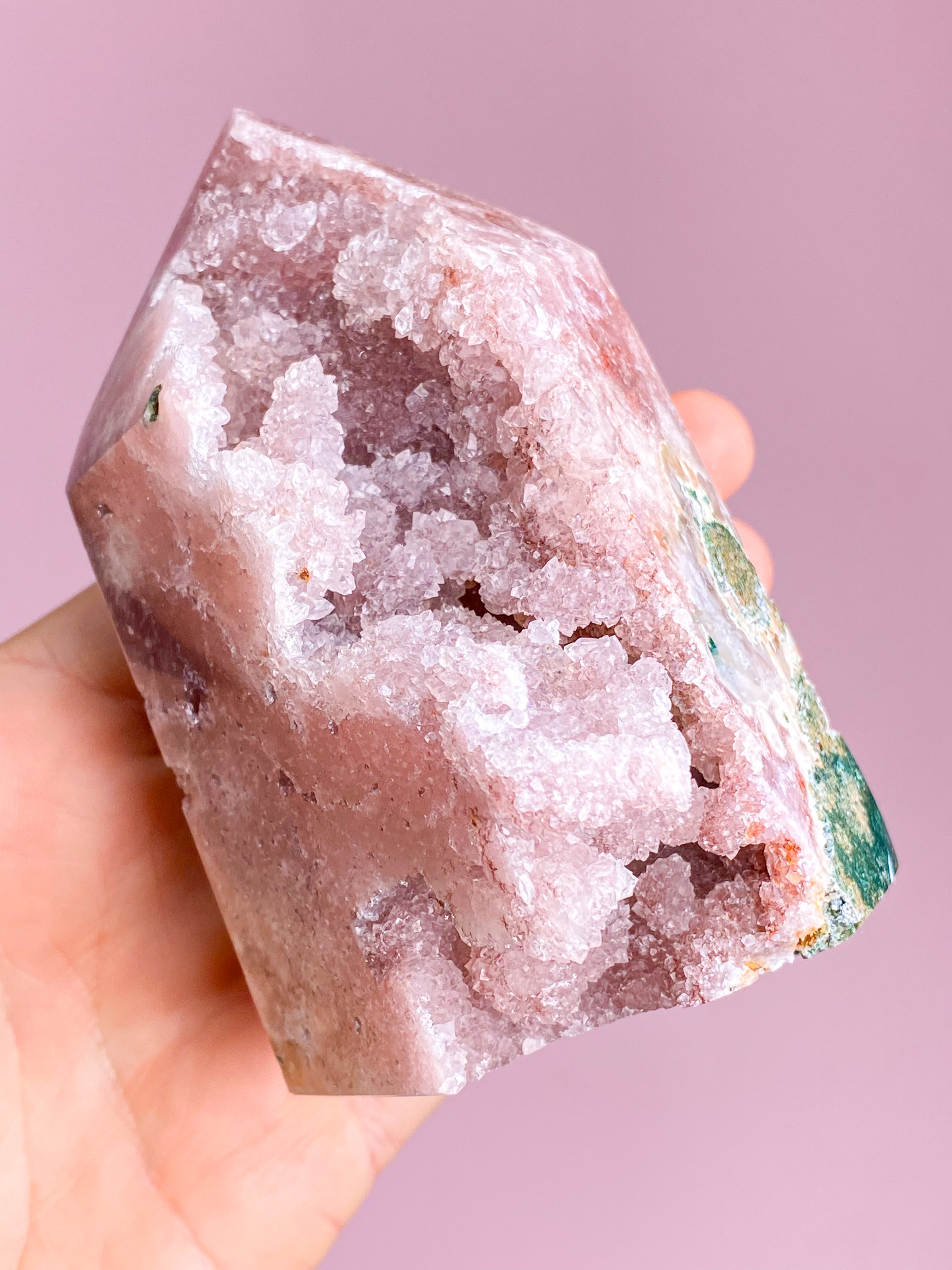Druzy Pink Ametyst Tårn (Nr. 1)
