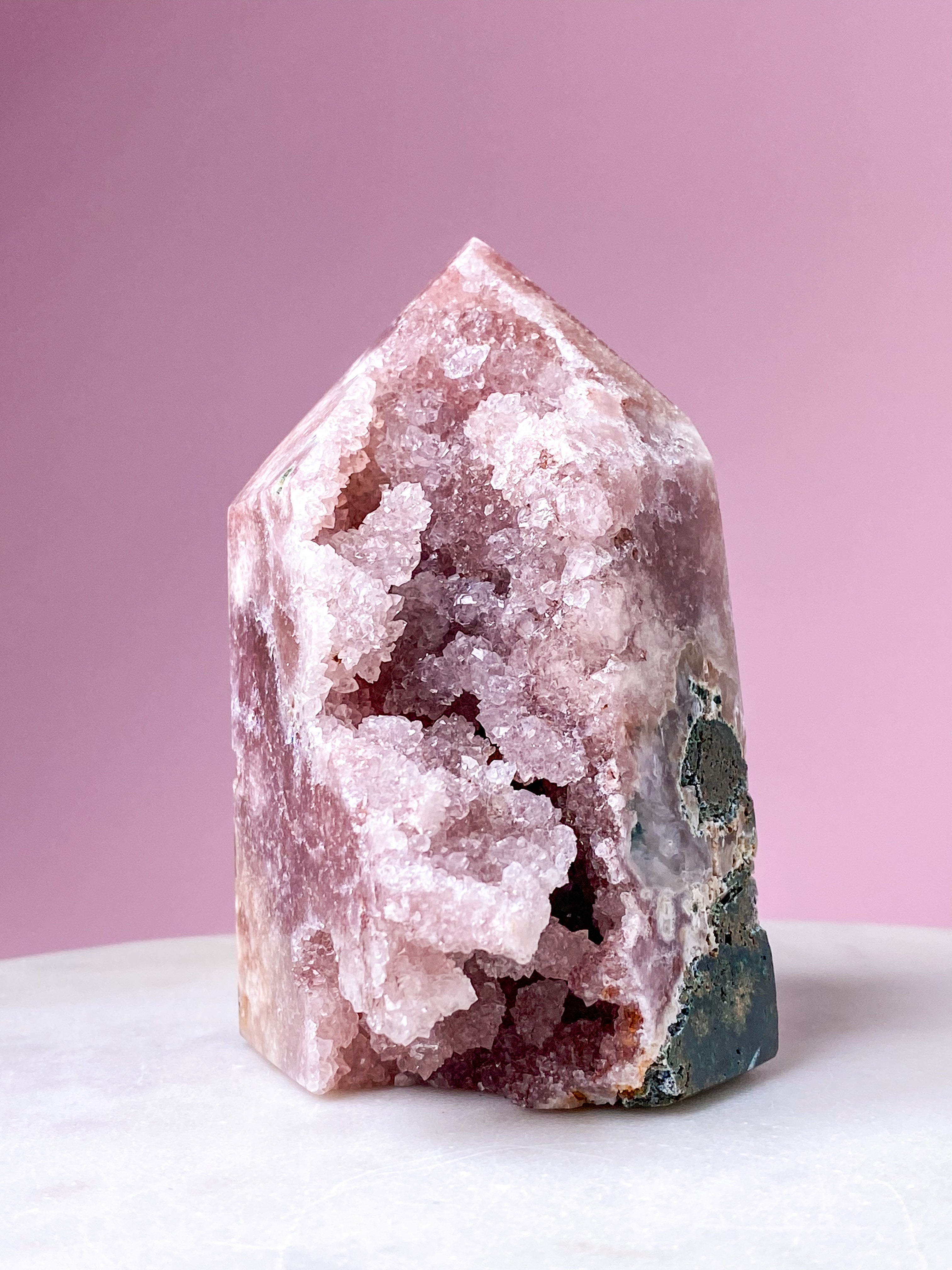 Druzy Pink Ametyst Tårn (Nr. 1)