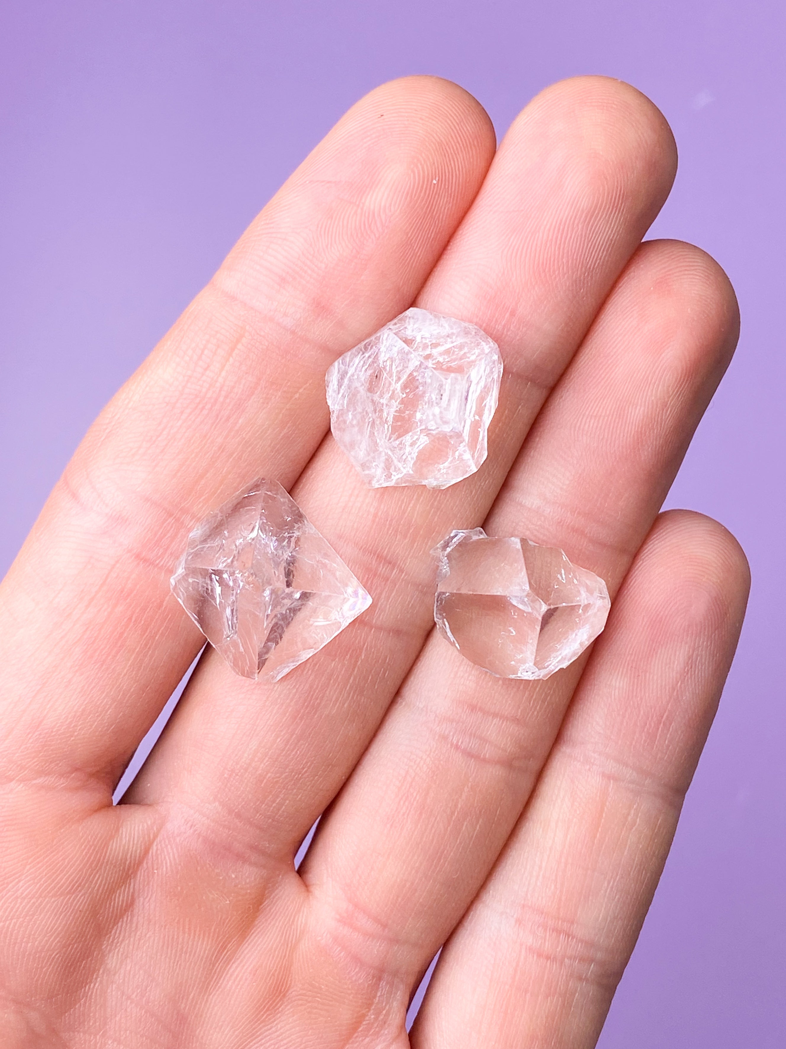 (GRATIS) 💎 3 STK. APOPHYLLIT SPIDSER