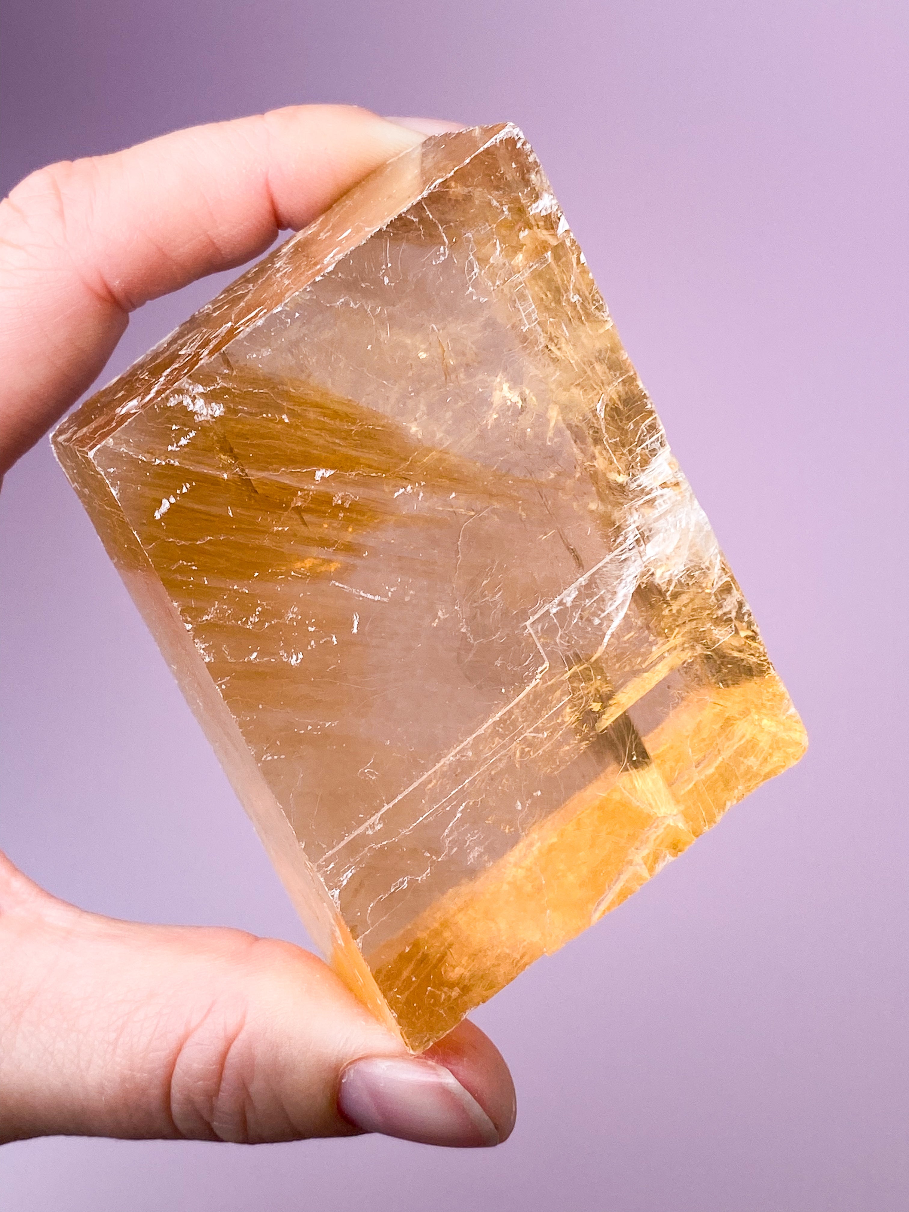 Optisk Honning Calcit (Nr. 6)