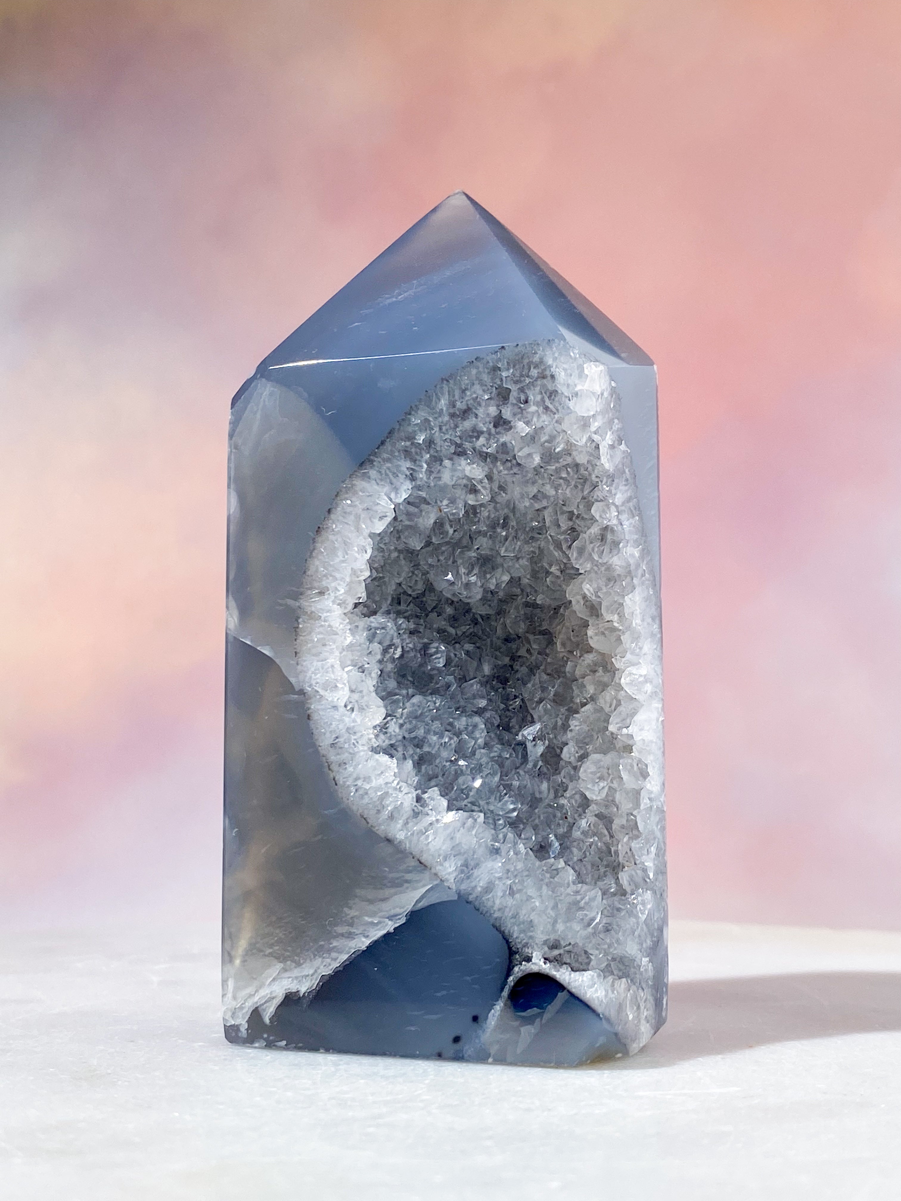 Druzy Agat Tårn (Nr. 31)