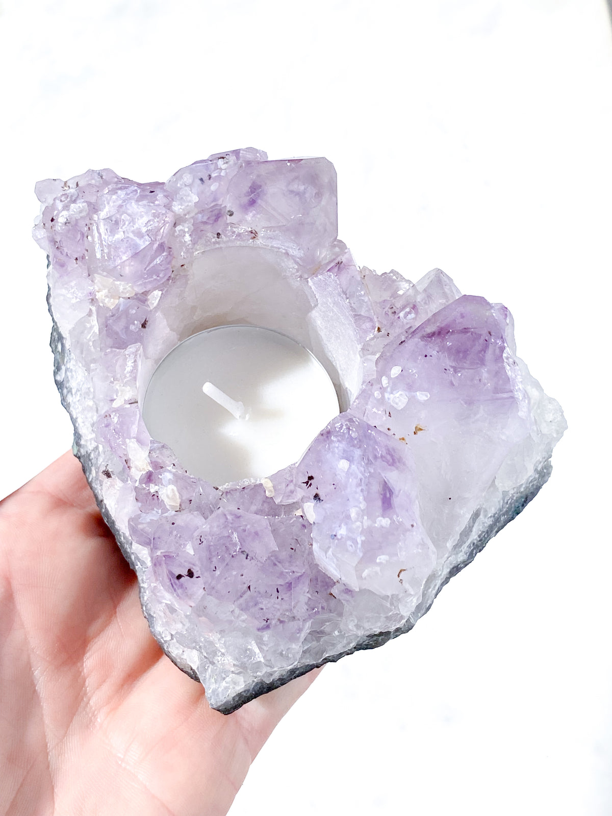Amethyst Tea Light Holder (No. 31)