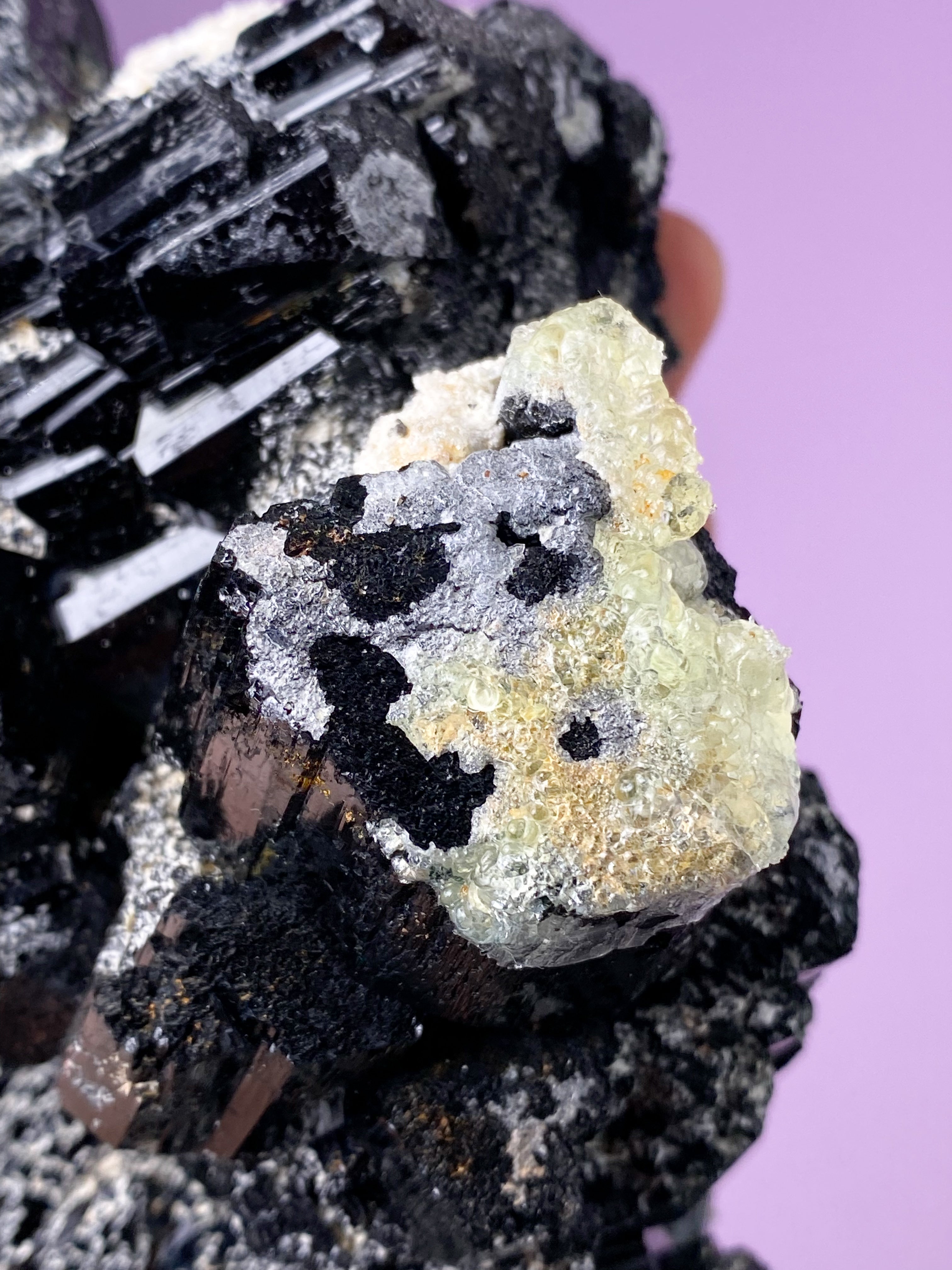 Sort Turmalin Klynge (Nr. 2)