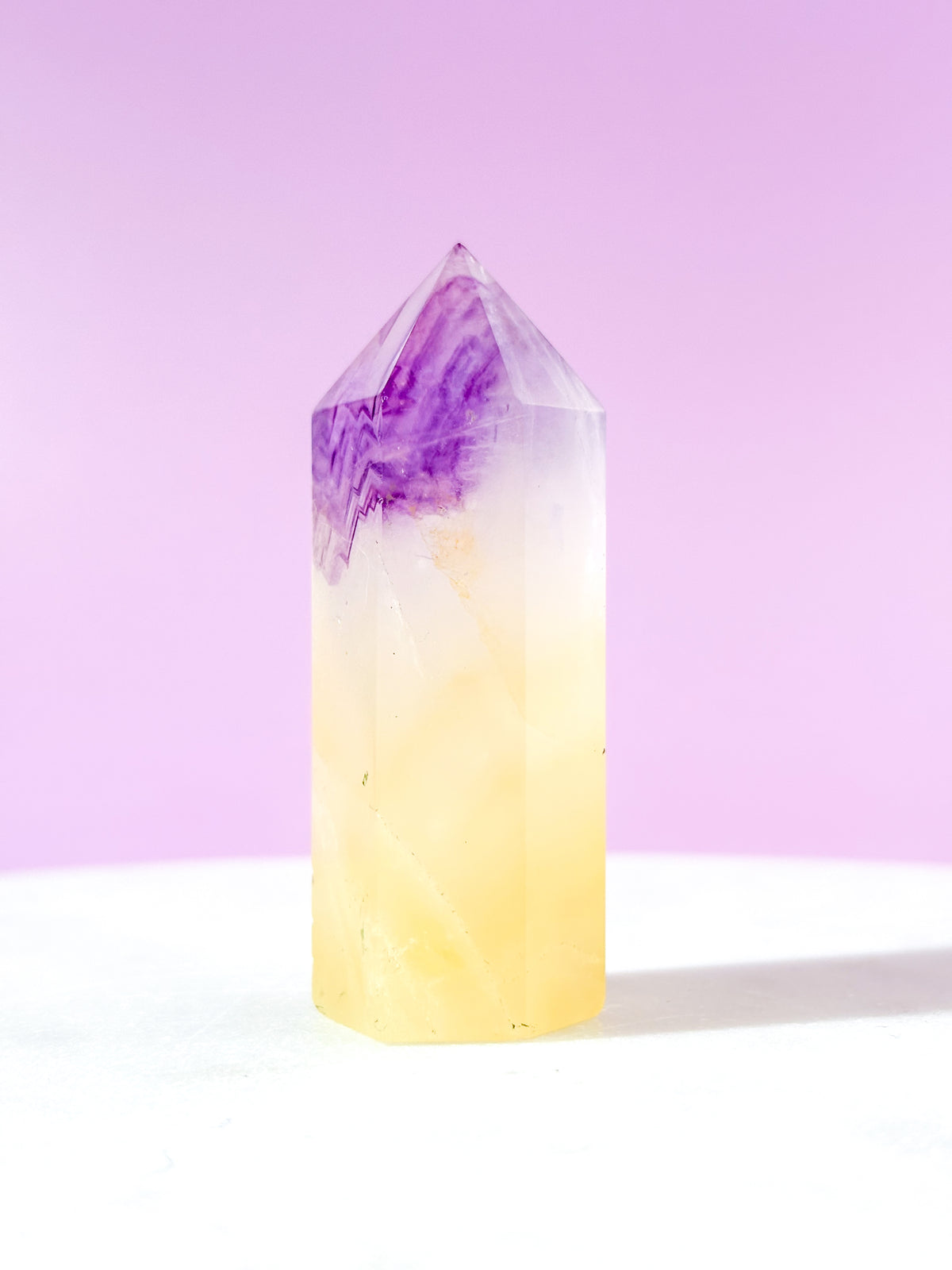 Purple Glow Fluorit Tårn (Nr. 23)