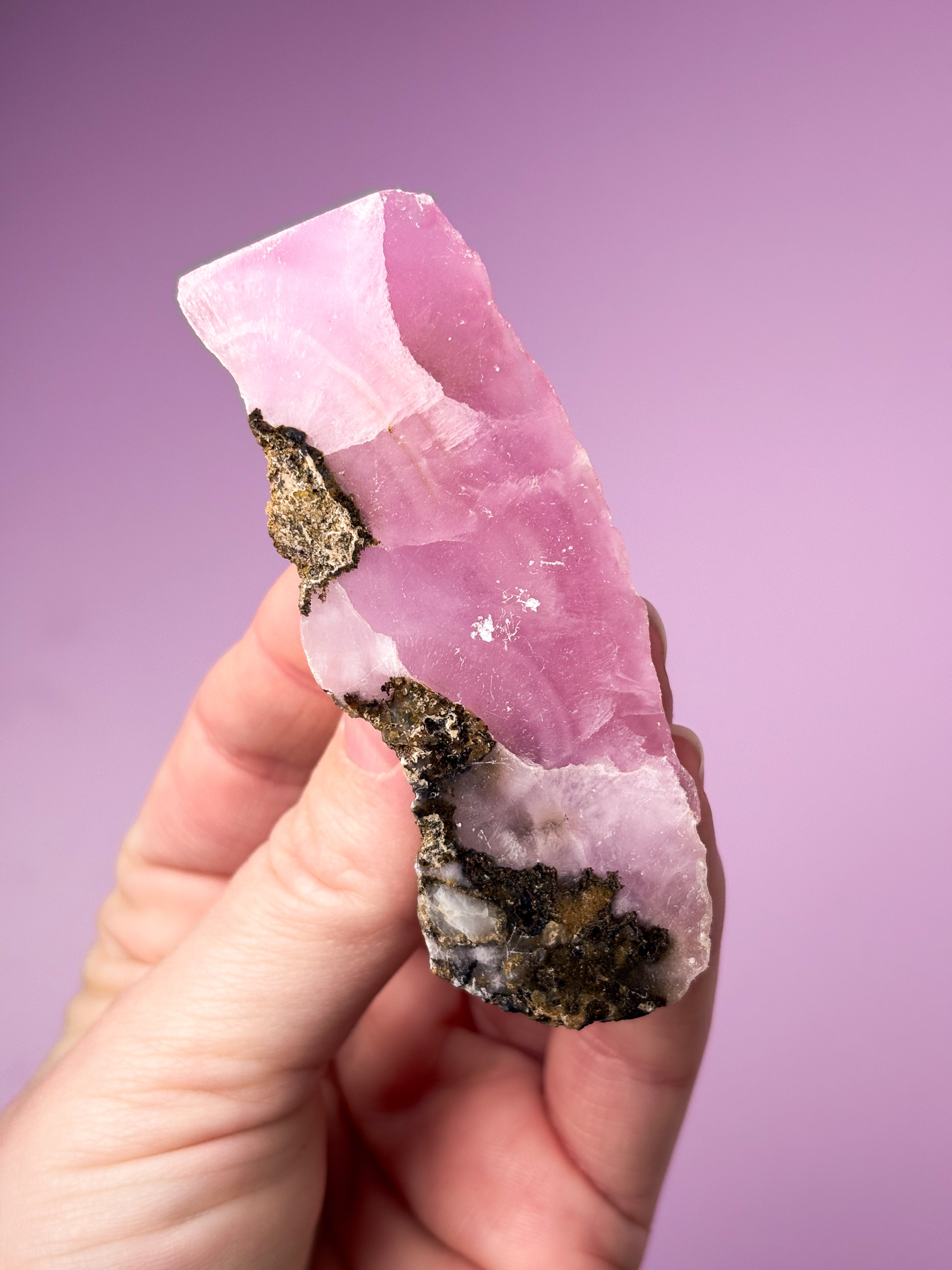 Pink Aragonit Rå (Nr. 6)