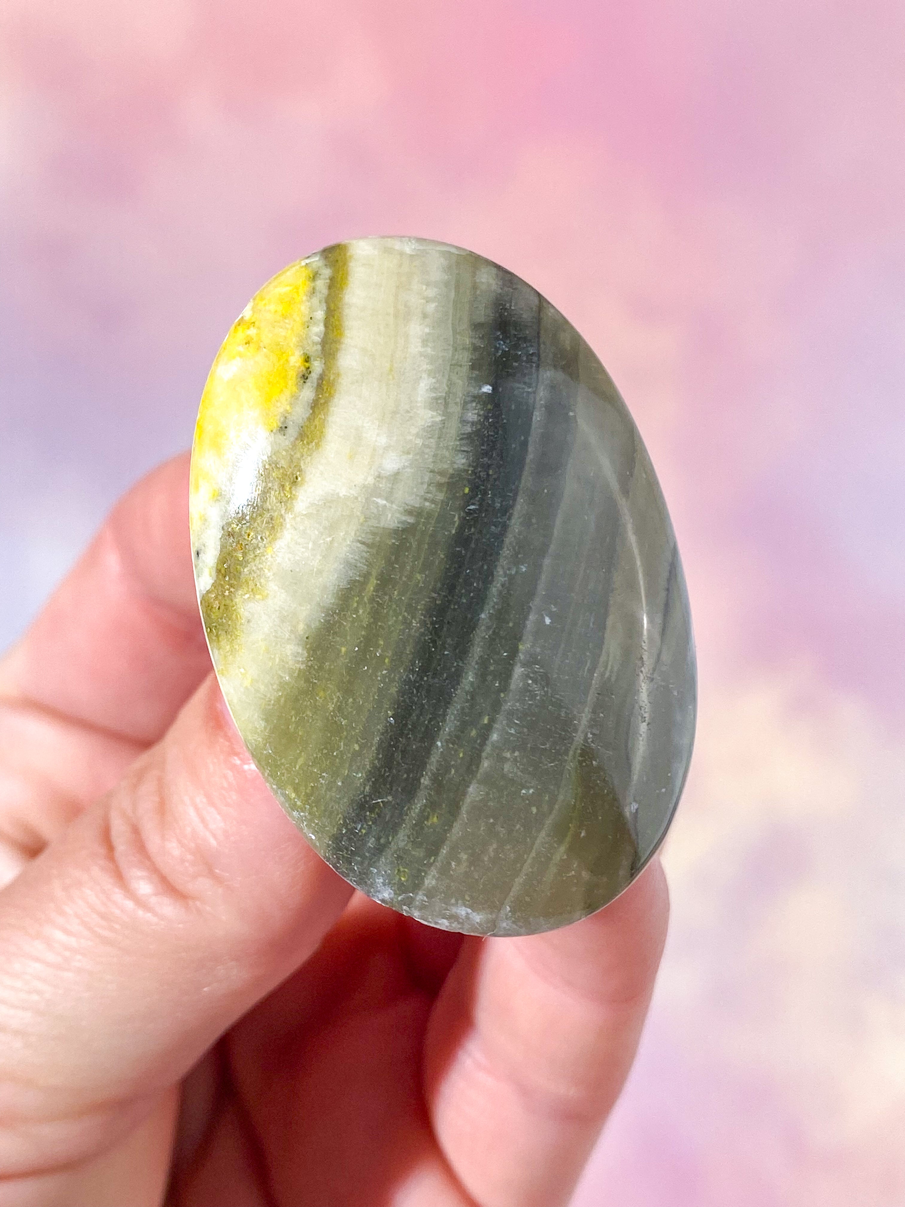 Bumble Bee Calcit Palmstone (Nr. 9)