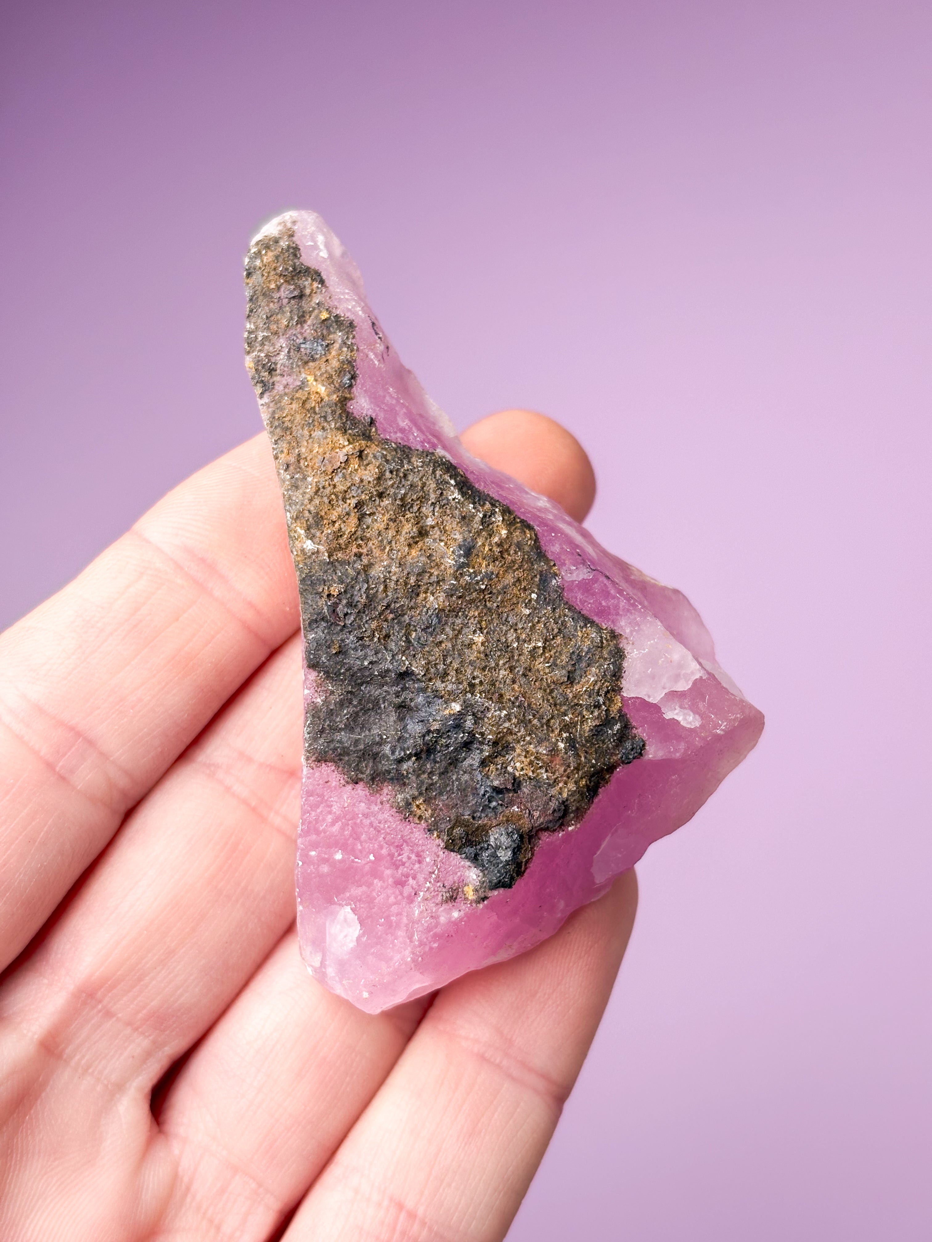 Pink Aragonit Rå (Nr. 14)