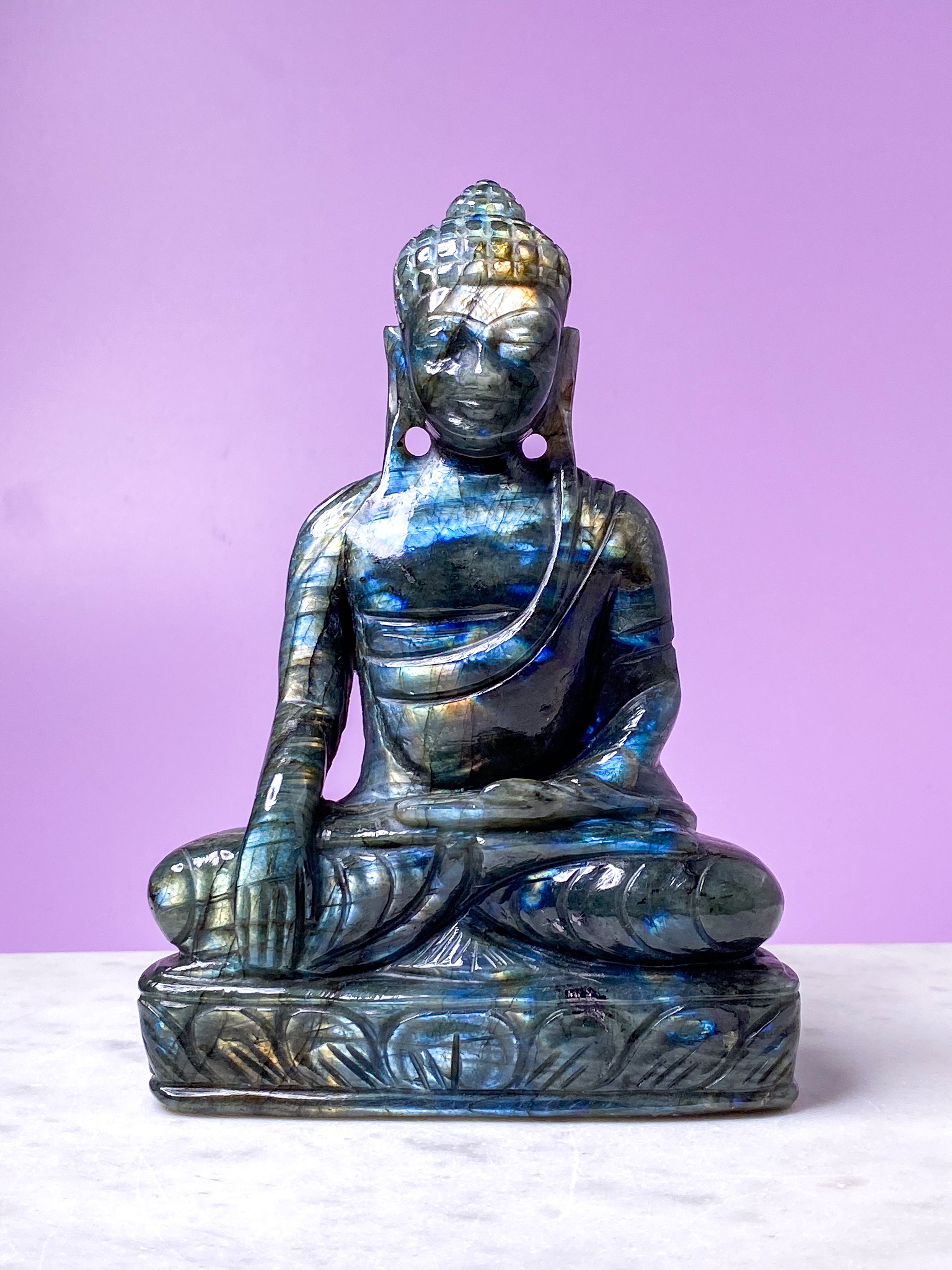 Labradorit Buddha (Nr. 1)