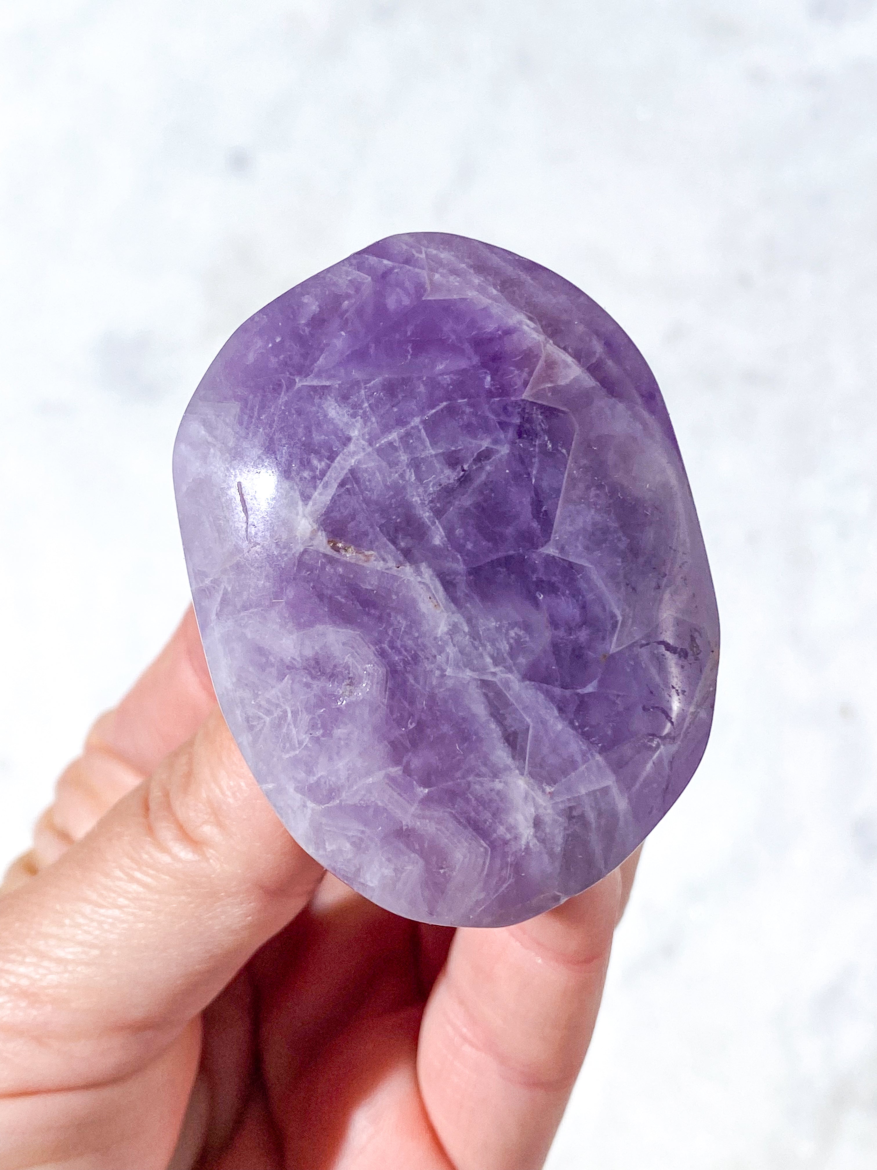 Mexico Agat & Ametyst Palmstone (Nr. 7)