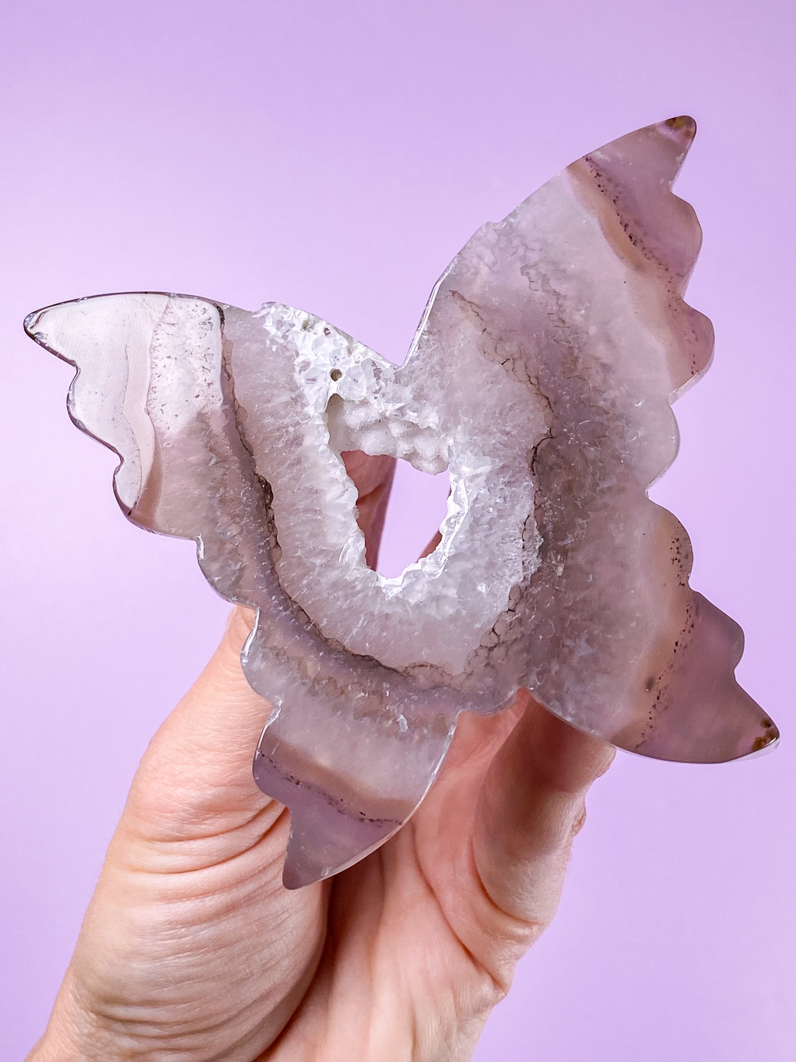Druzy Agat Sommerfugl (Nr. 10)