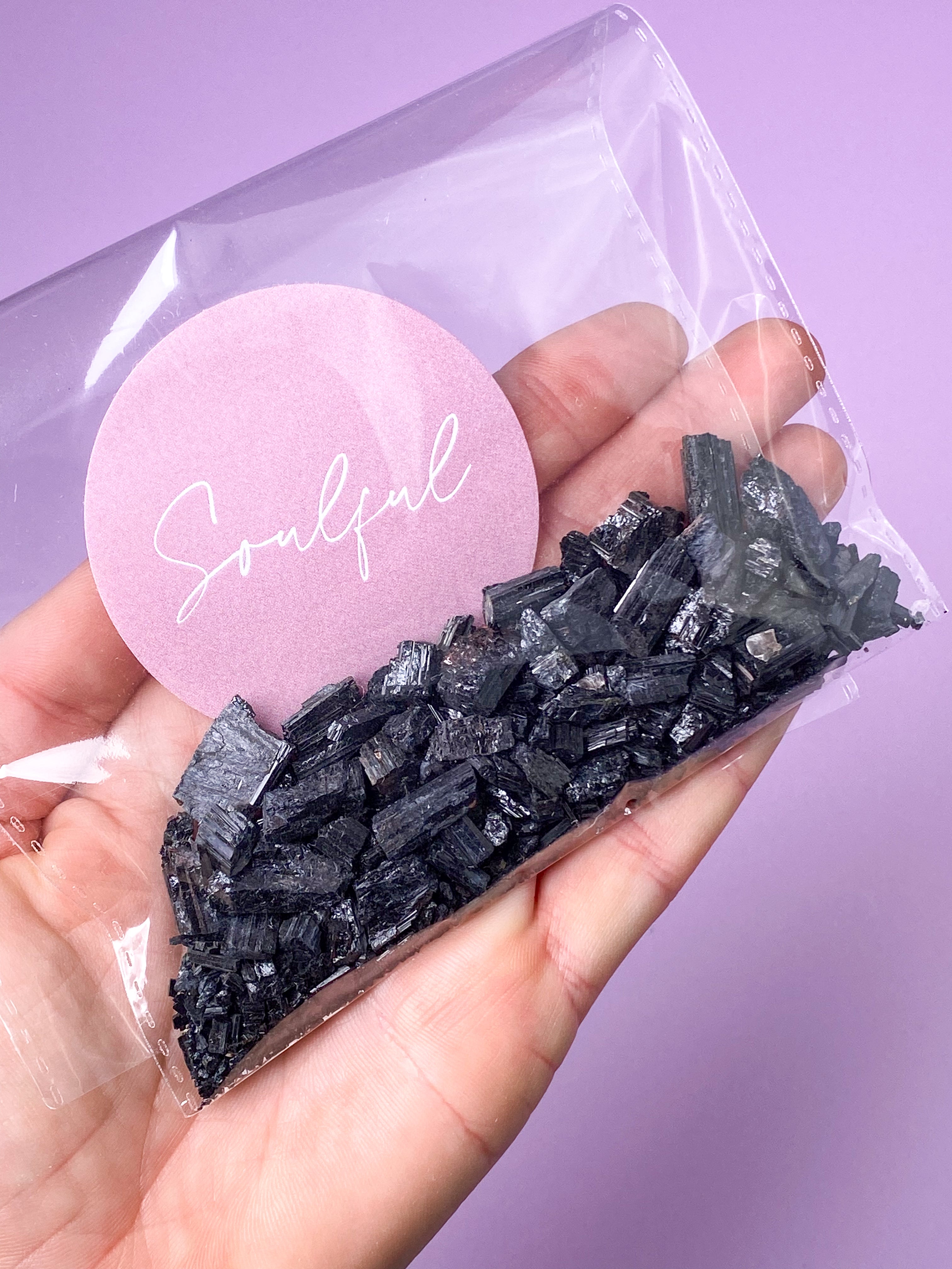 OUTLET - Sort Turmalin Smulder (50 g.)