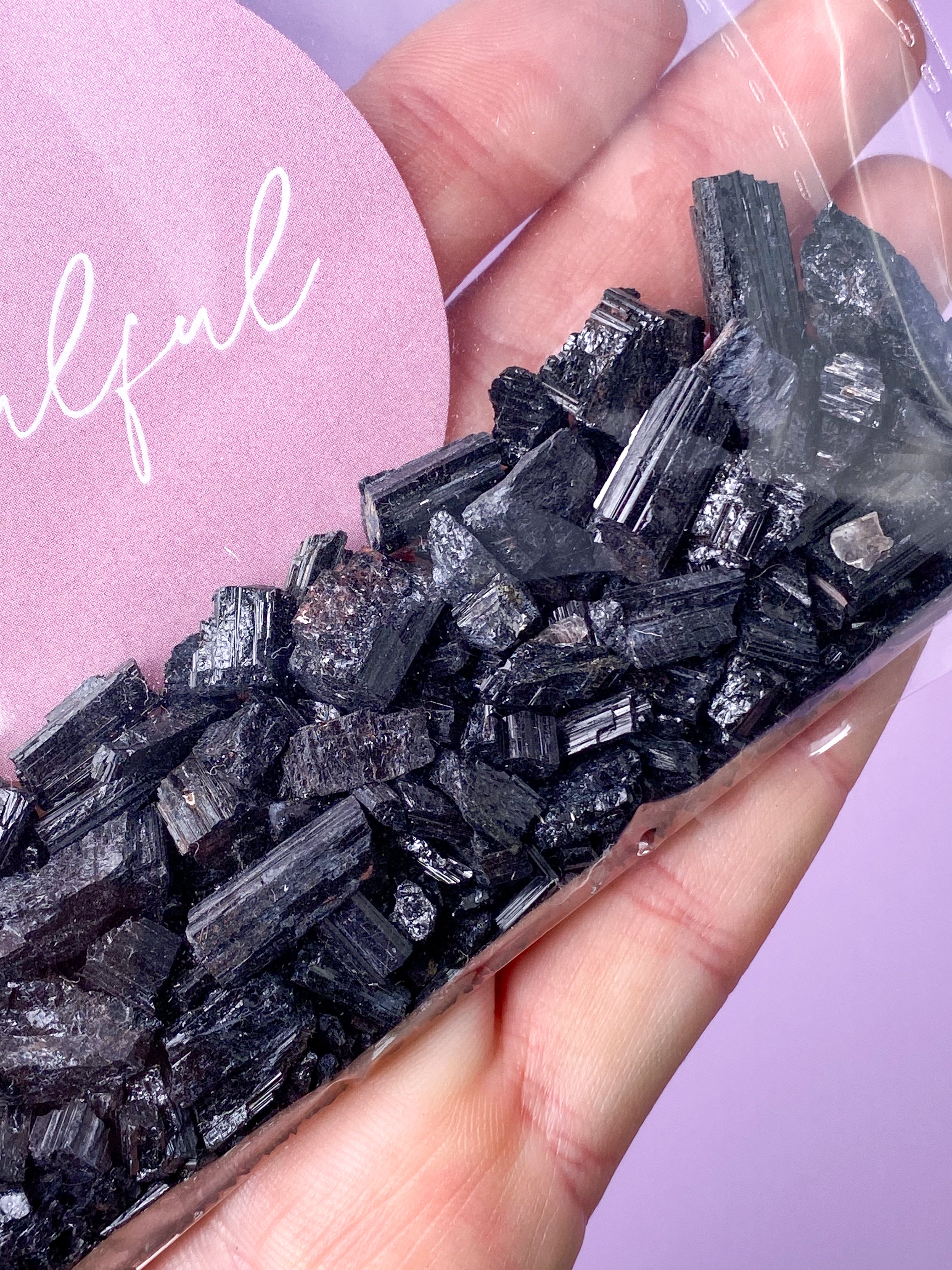 OUTLET - Sort Turmalin Smulder (50 g.)