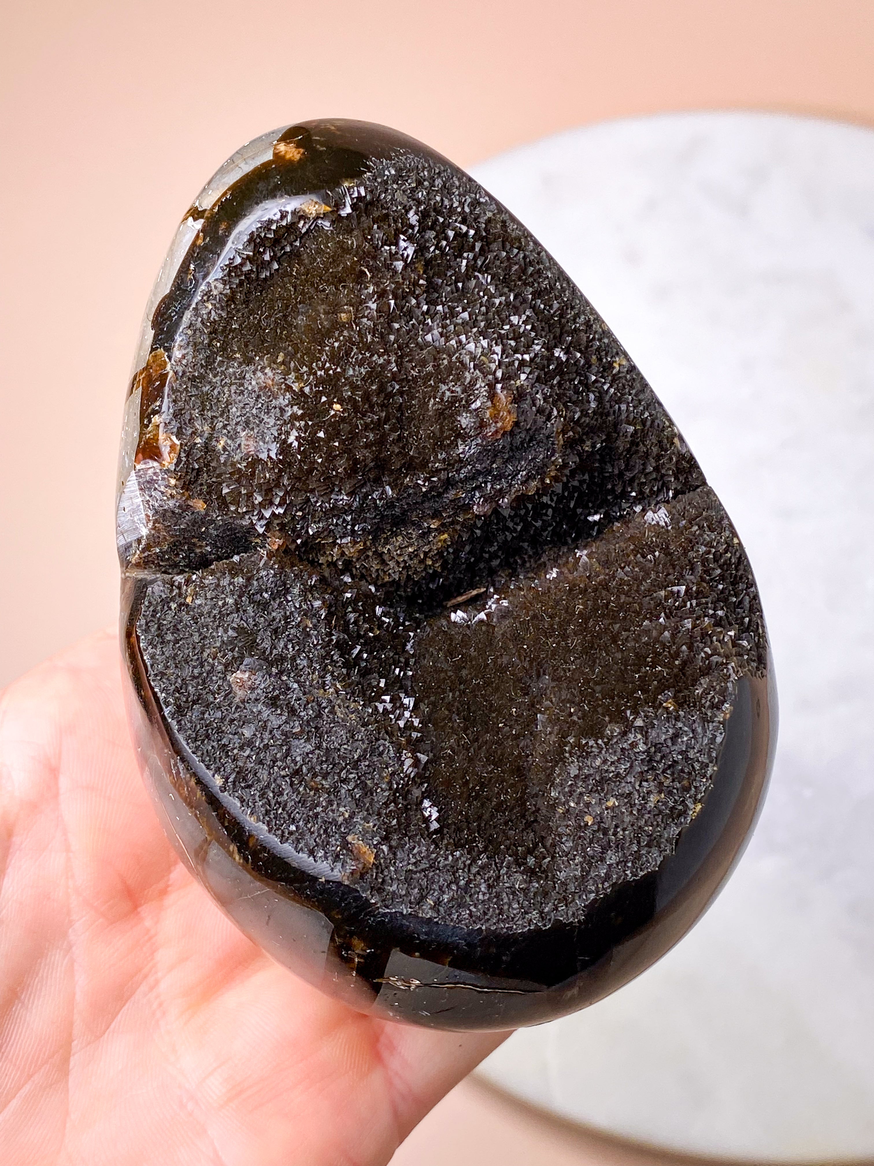 Druzy Septarie æg (Nr. 4)