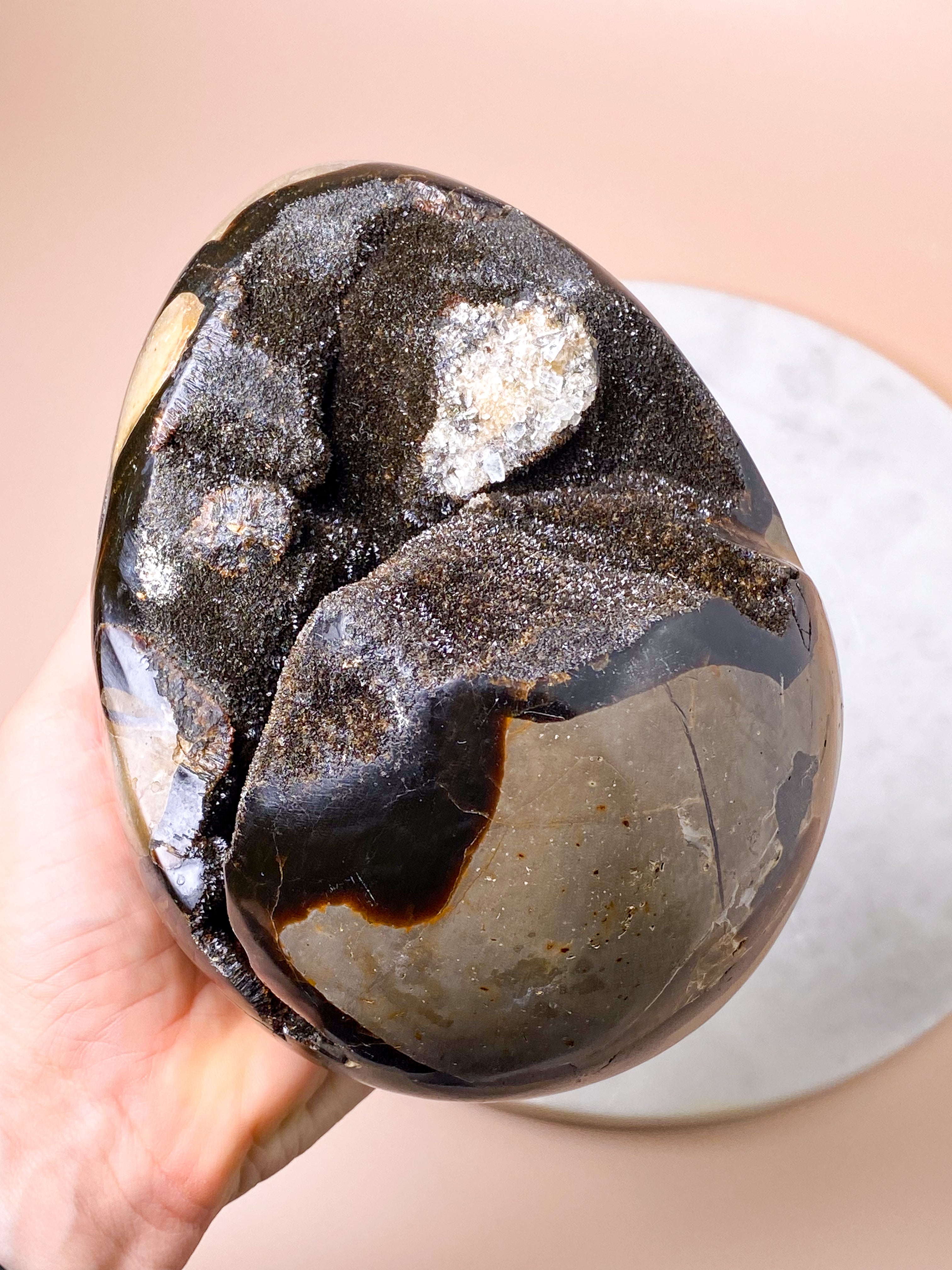 Druzy Septarie æg (Nr. 7)