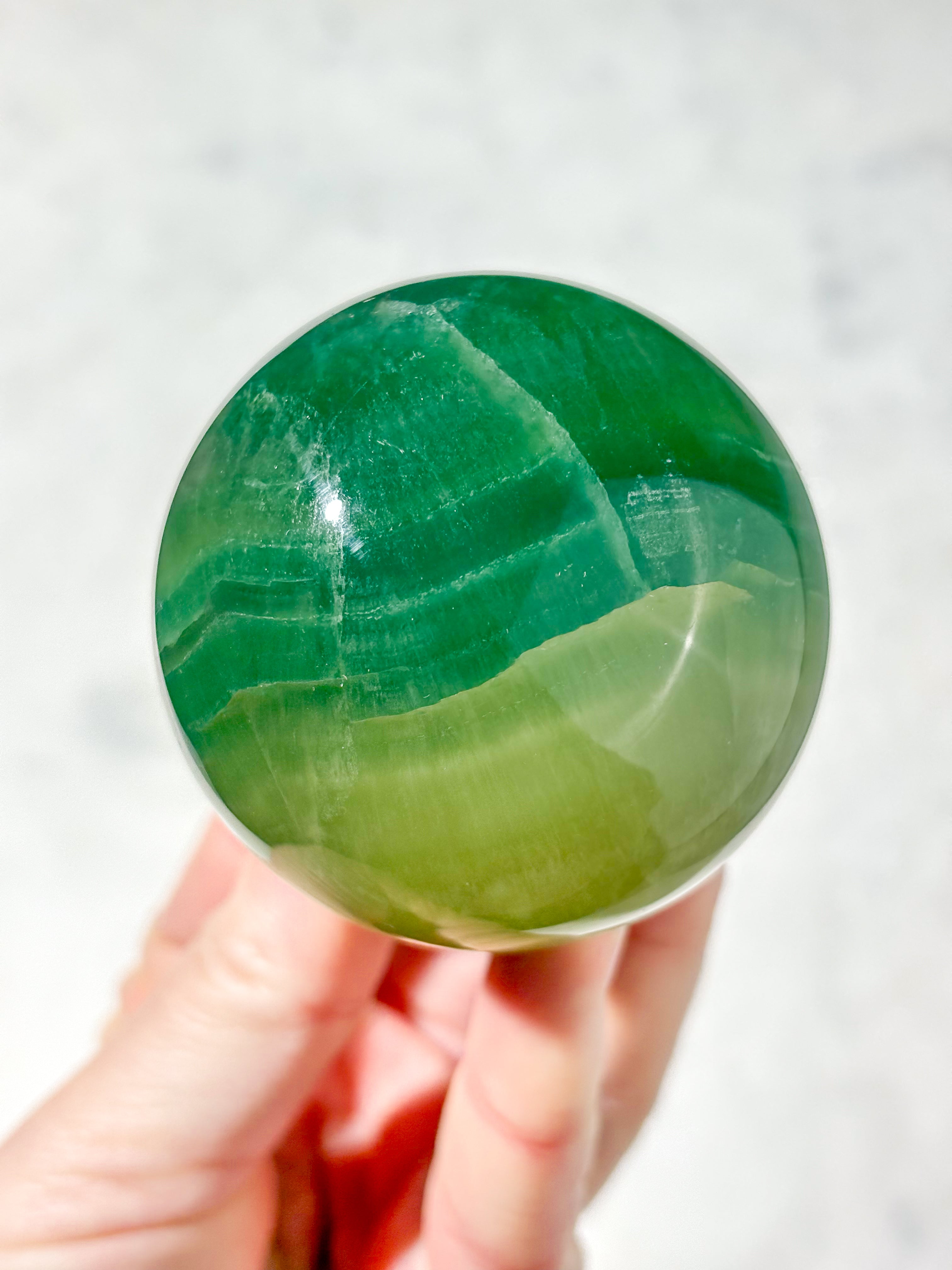 Mango Fluorit Kugle (Nr. 15)