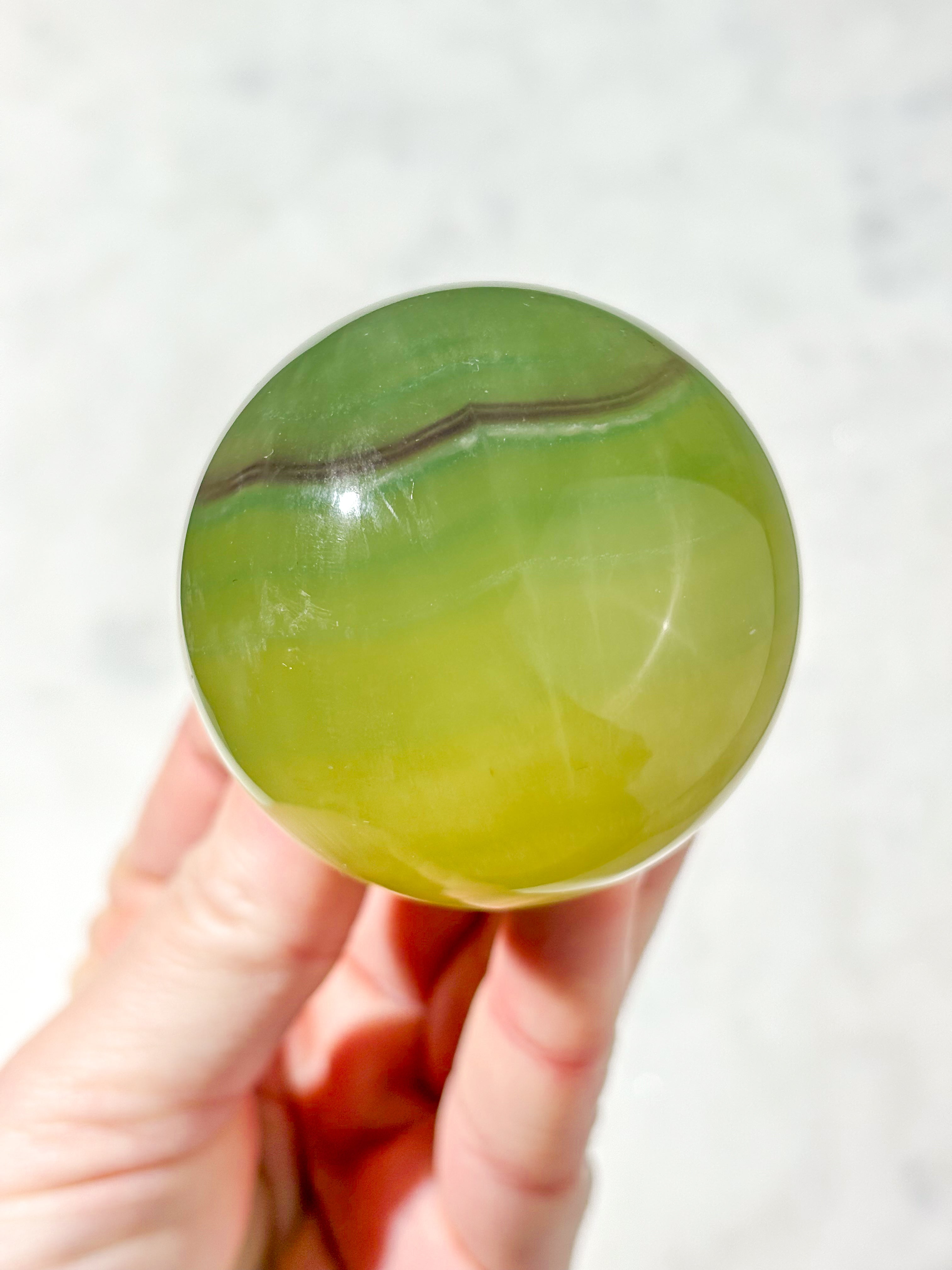 Mango Fluorit Kugle (Nr. 16)