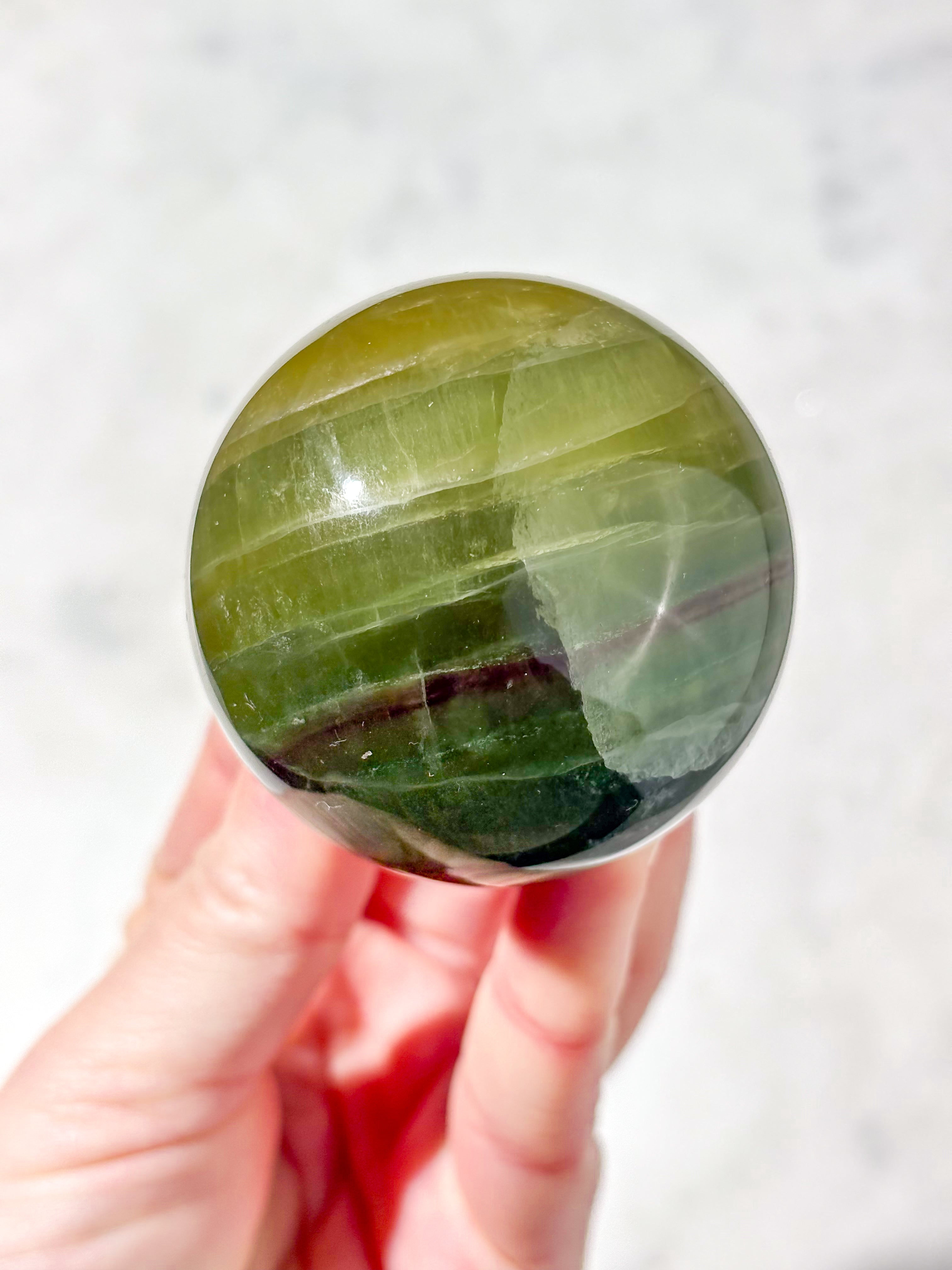 Mango Fluorit Kugle (Nr. 18)