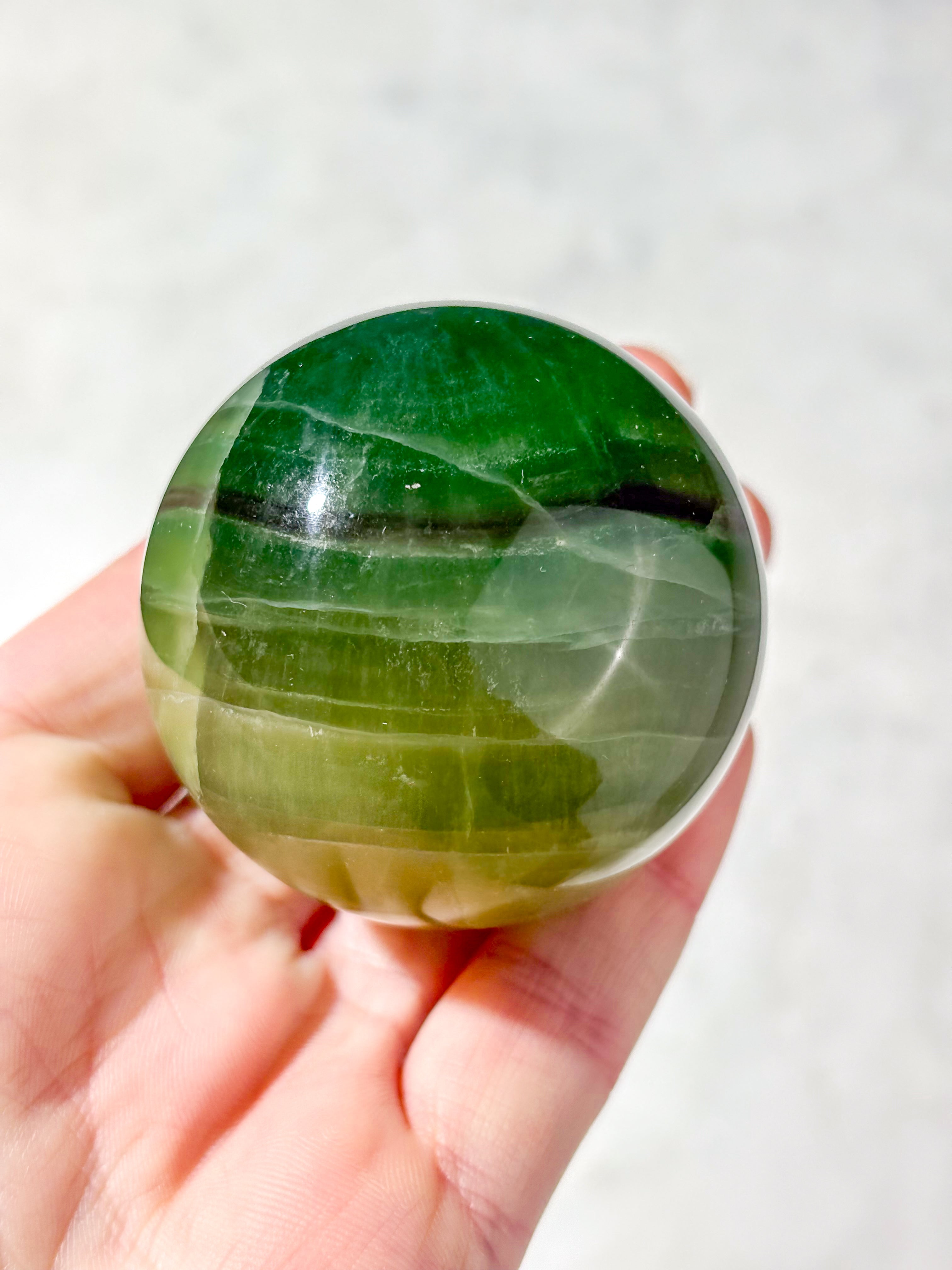 Mango Fluorit Kugle (Nr. 18)