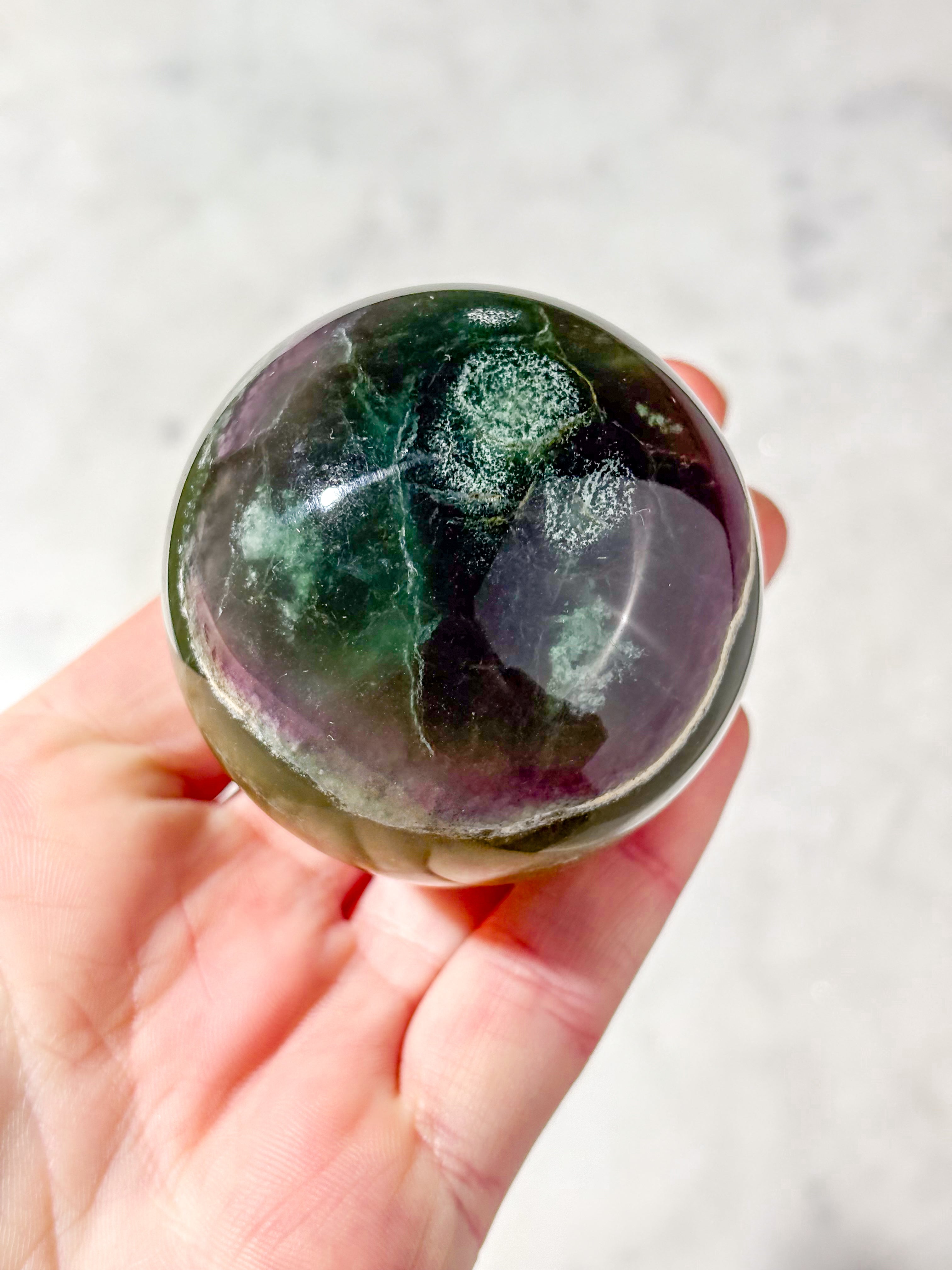 Mango Fluorit Kugle (Nr. 19)