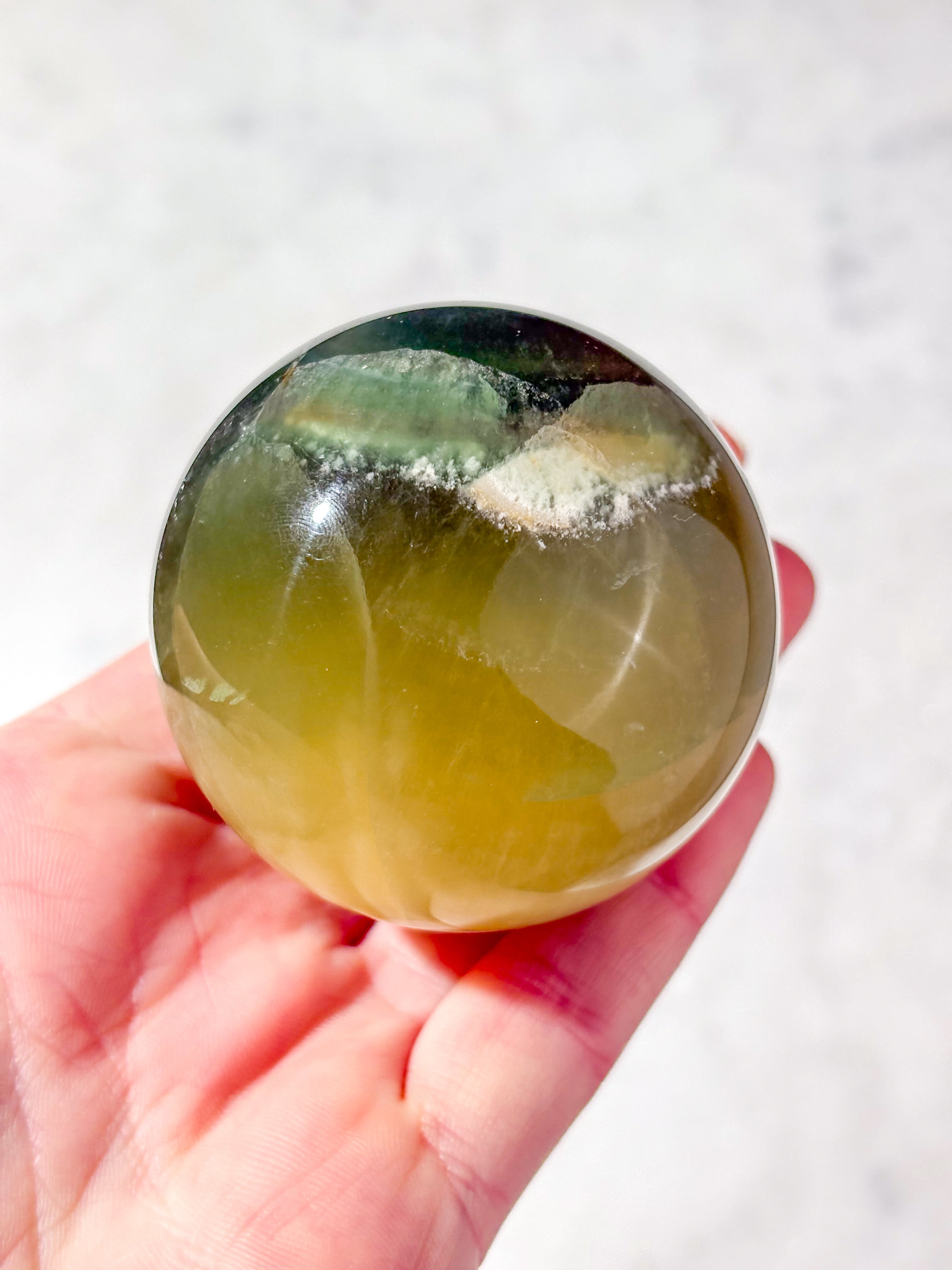 Mango Fluorit Kugle (Nr. 22)