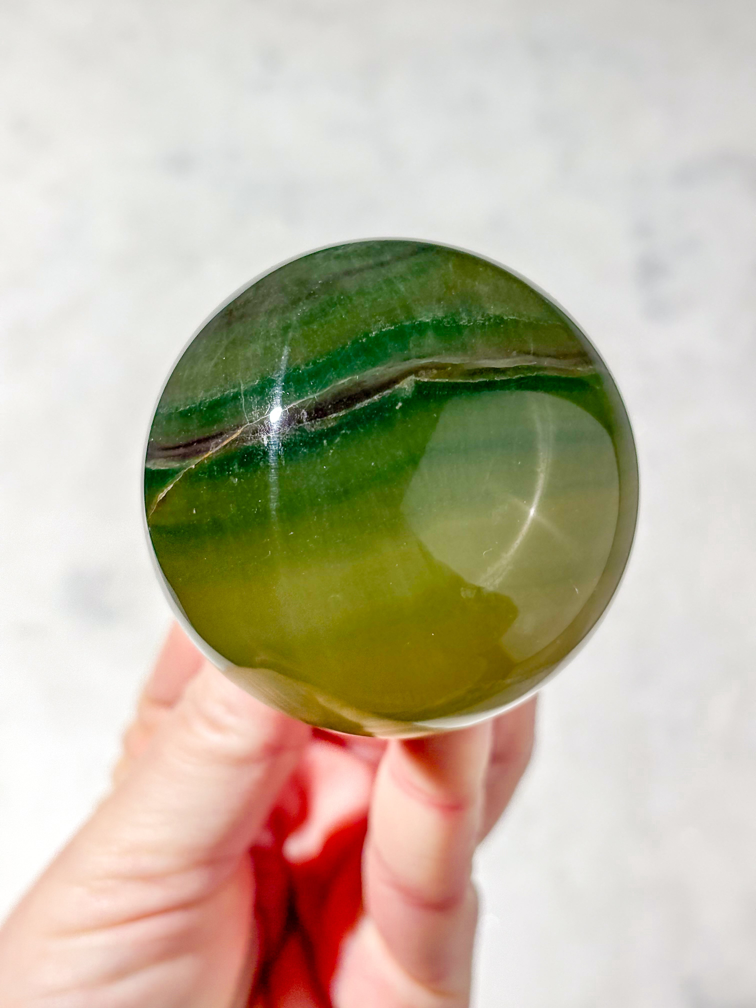 Mango Fluorit Kugle (Nr. 24)