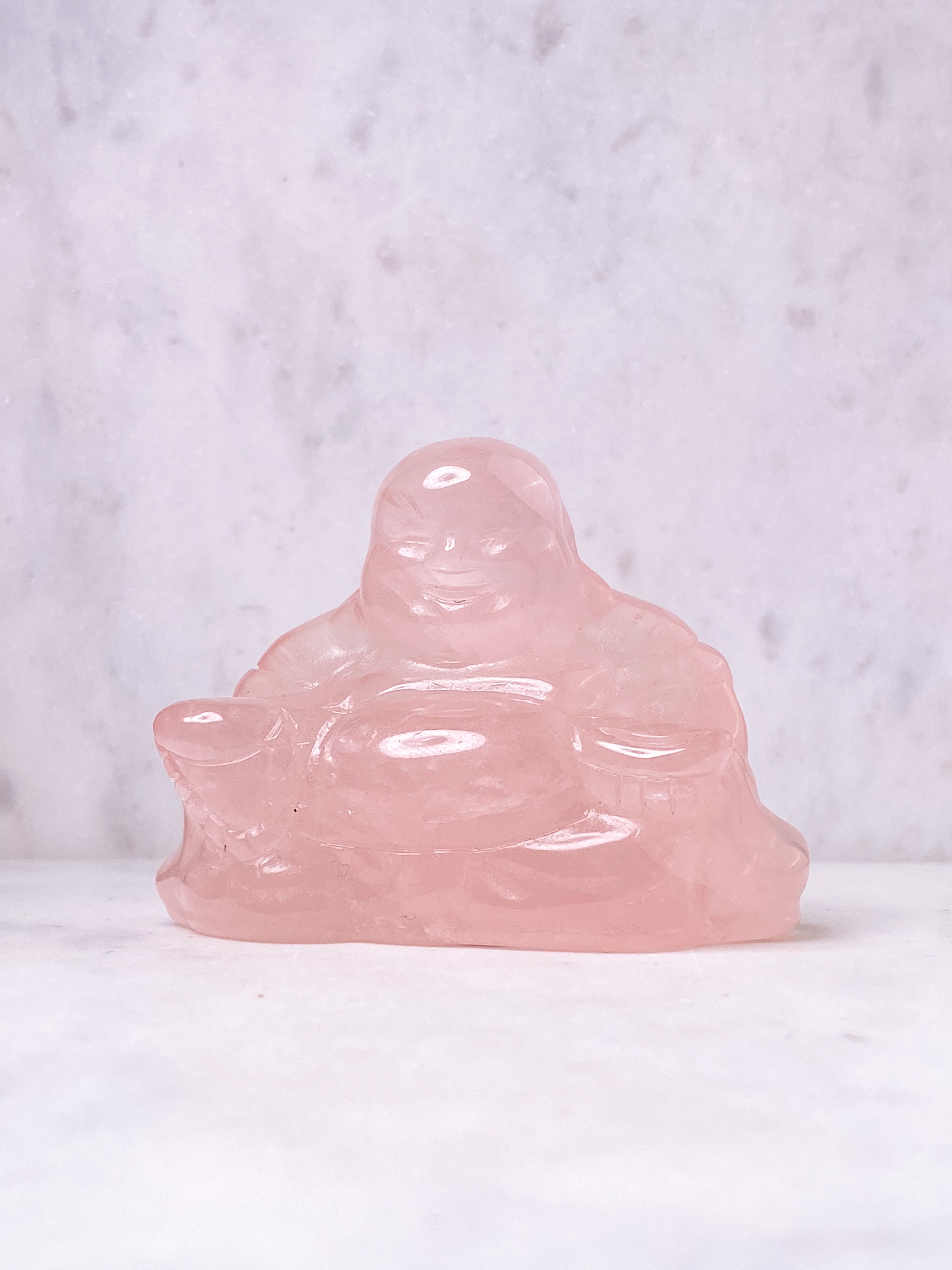 Rosakvarts Buddha (Nr. 1)