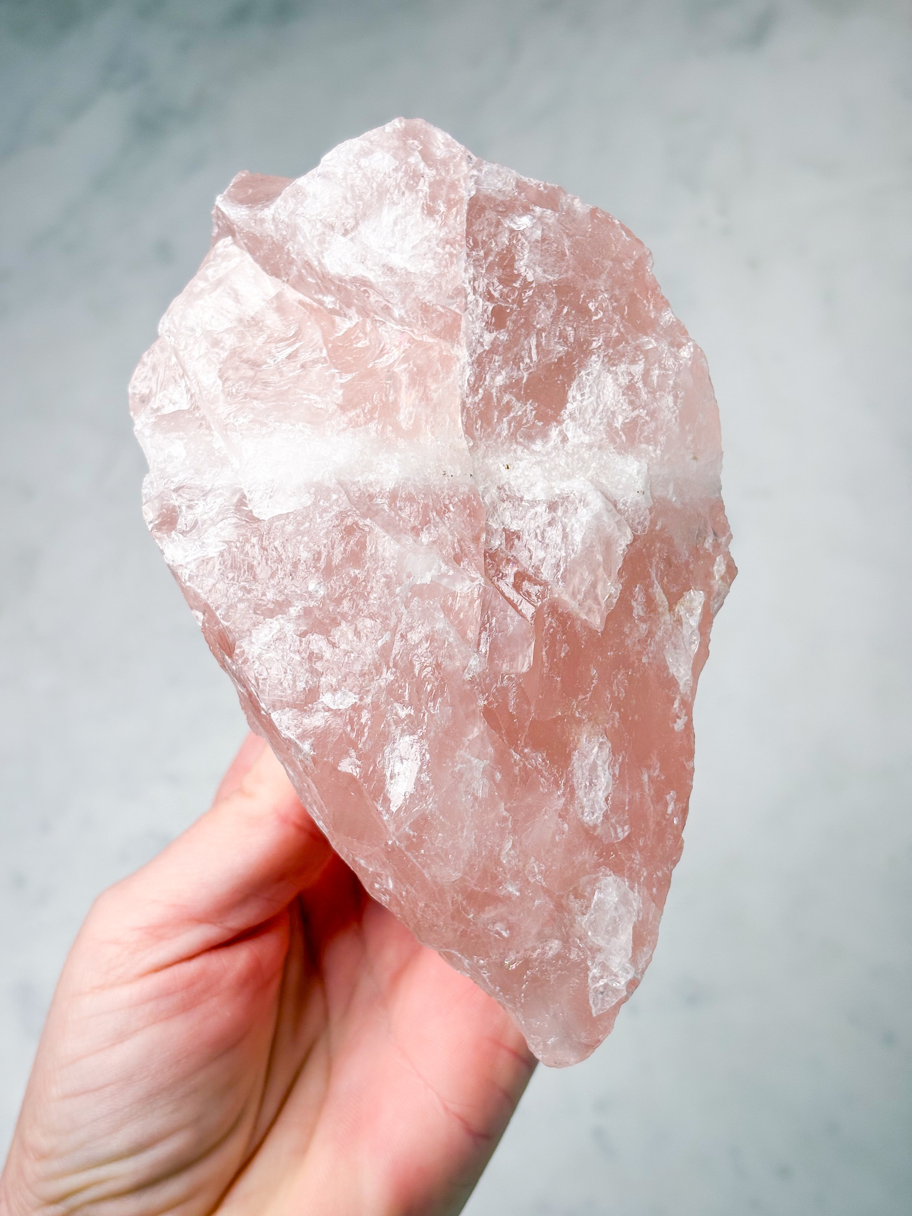 Kæmpe Rosakvarts Rå (Nr. 3)