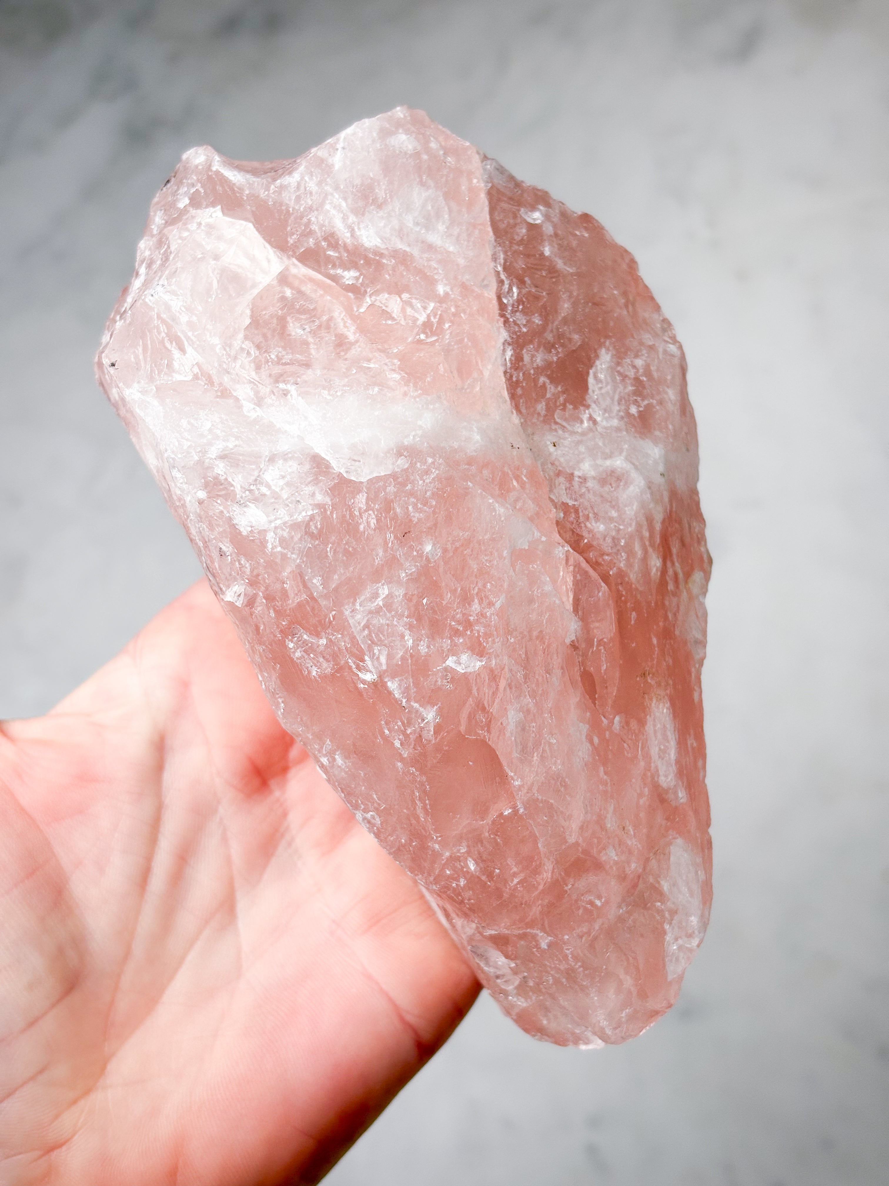 Kæmpe Rosakvarts Rå (Nr. 3)