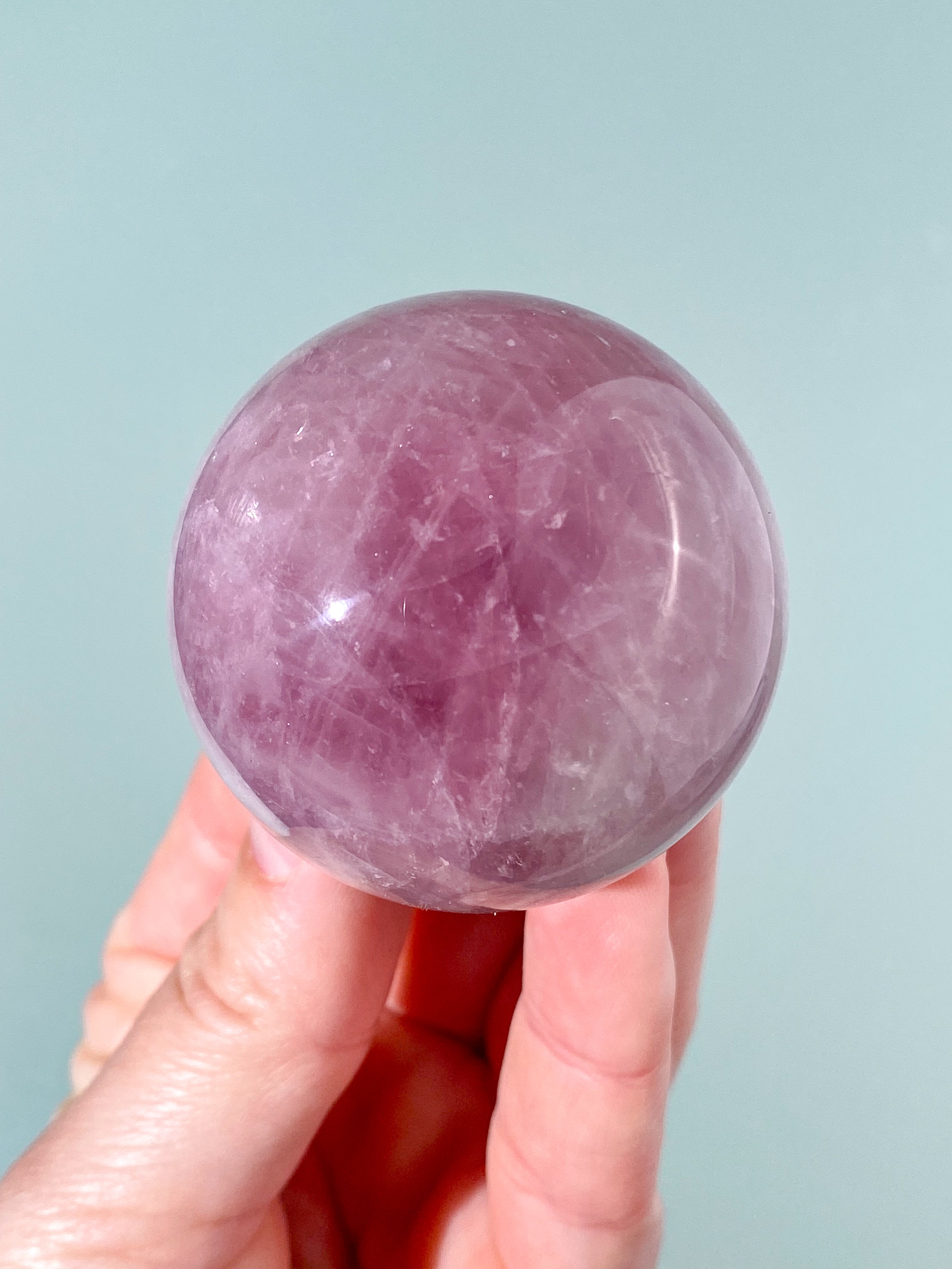 Lavendel Rosakvarts Kugle (Nr. 3)