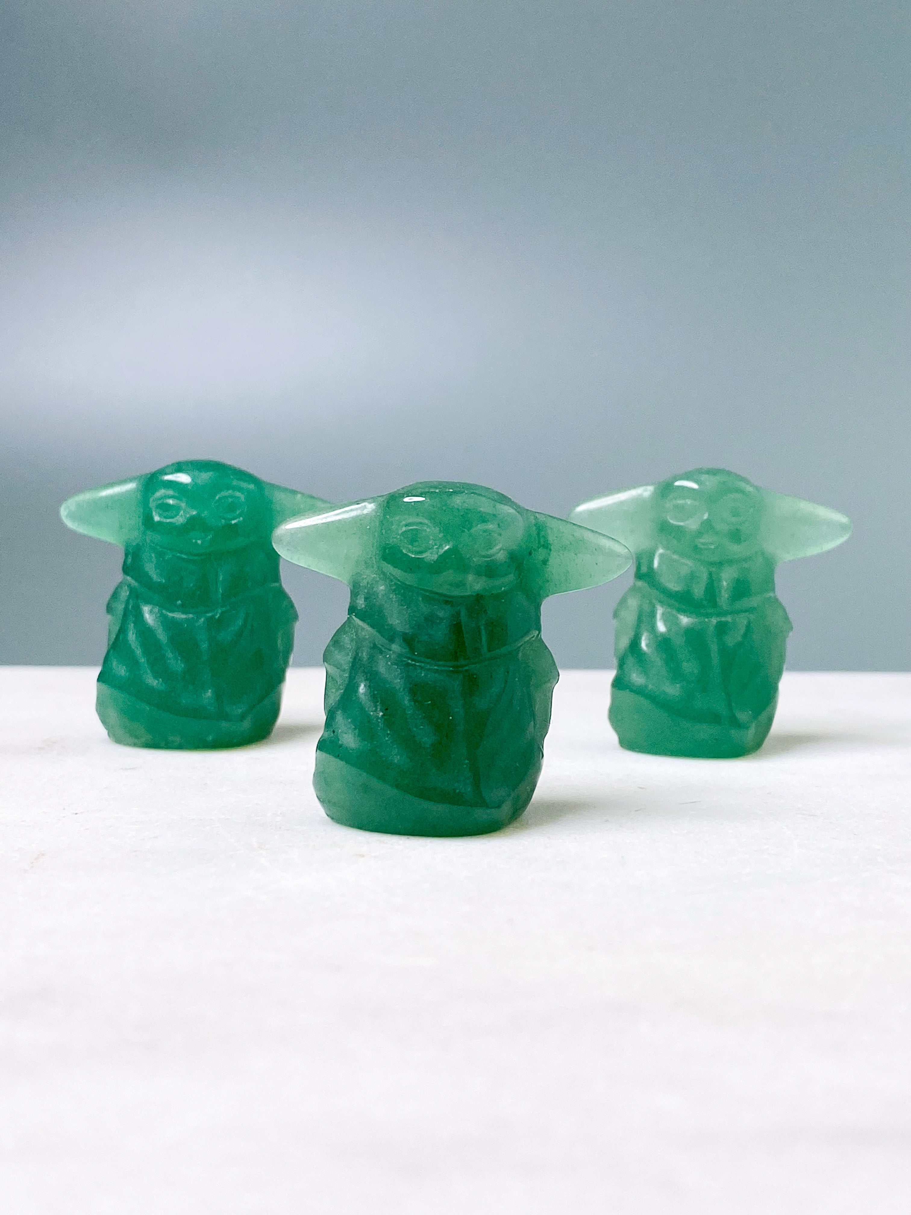 Grøn Aventurin Baby Yoda