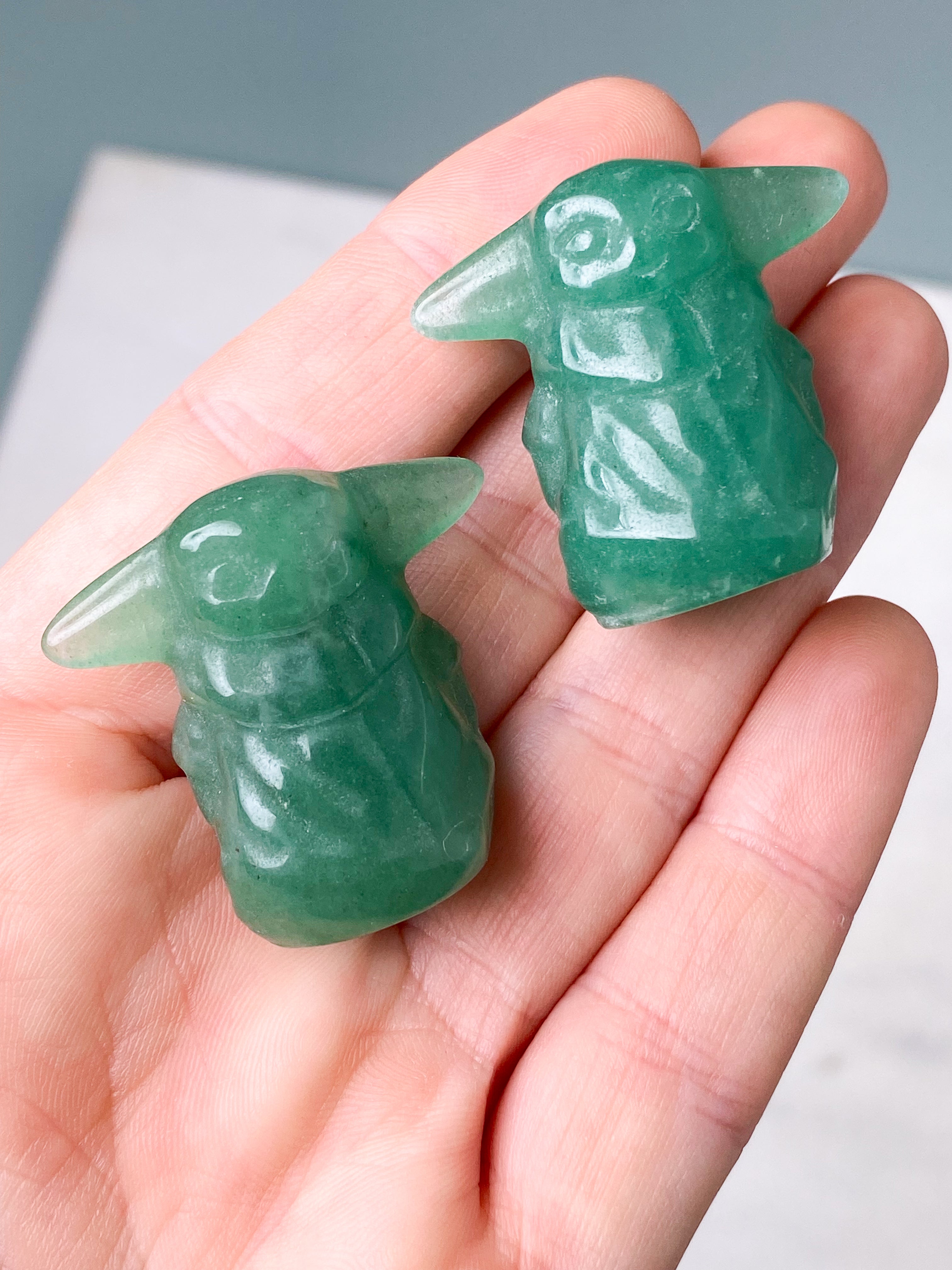 Grøn Aventurin Baby Yoda