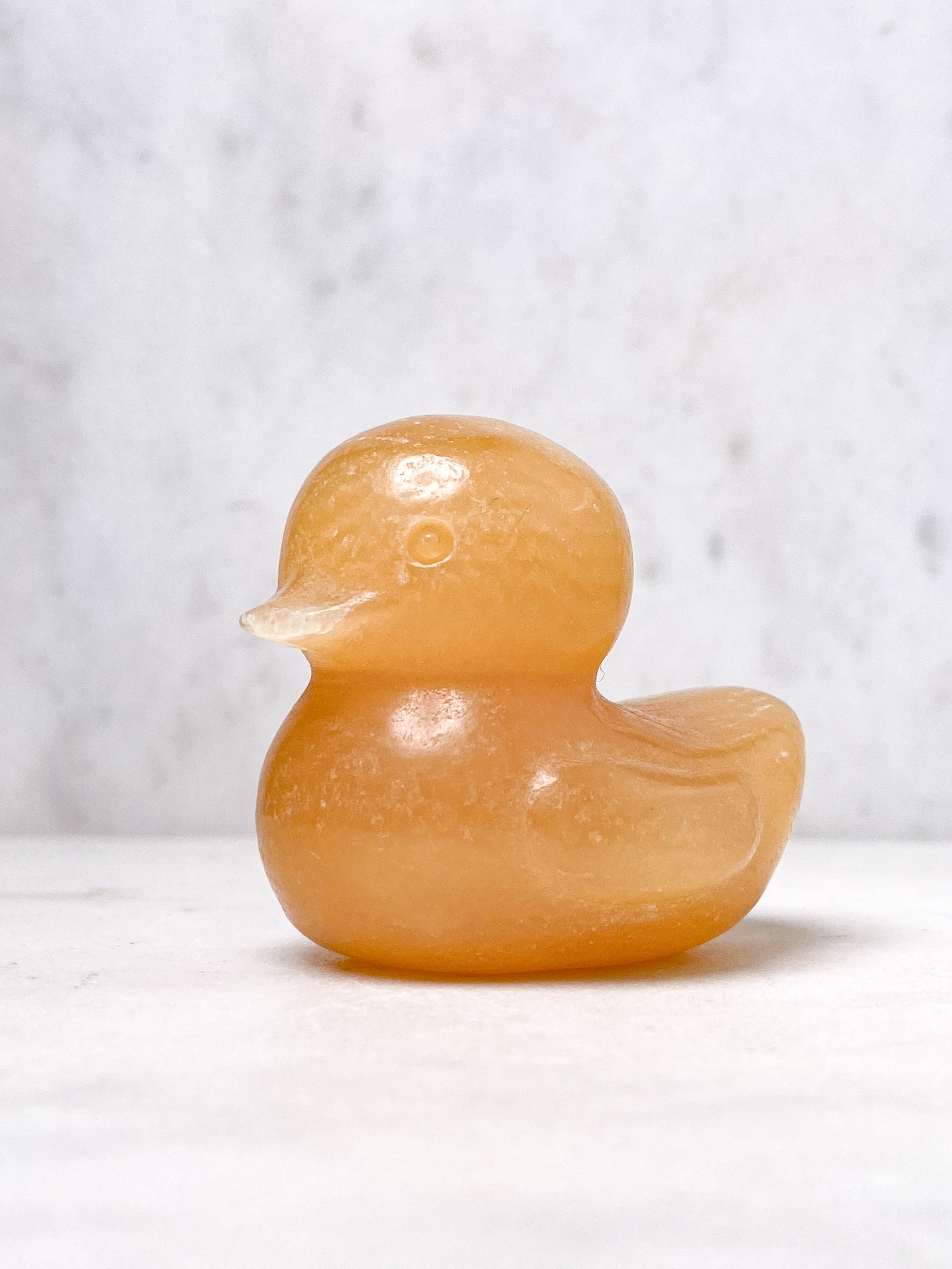 Orange Calcite Pumpkin w. Ribbon