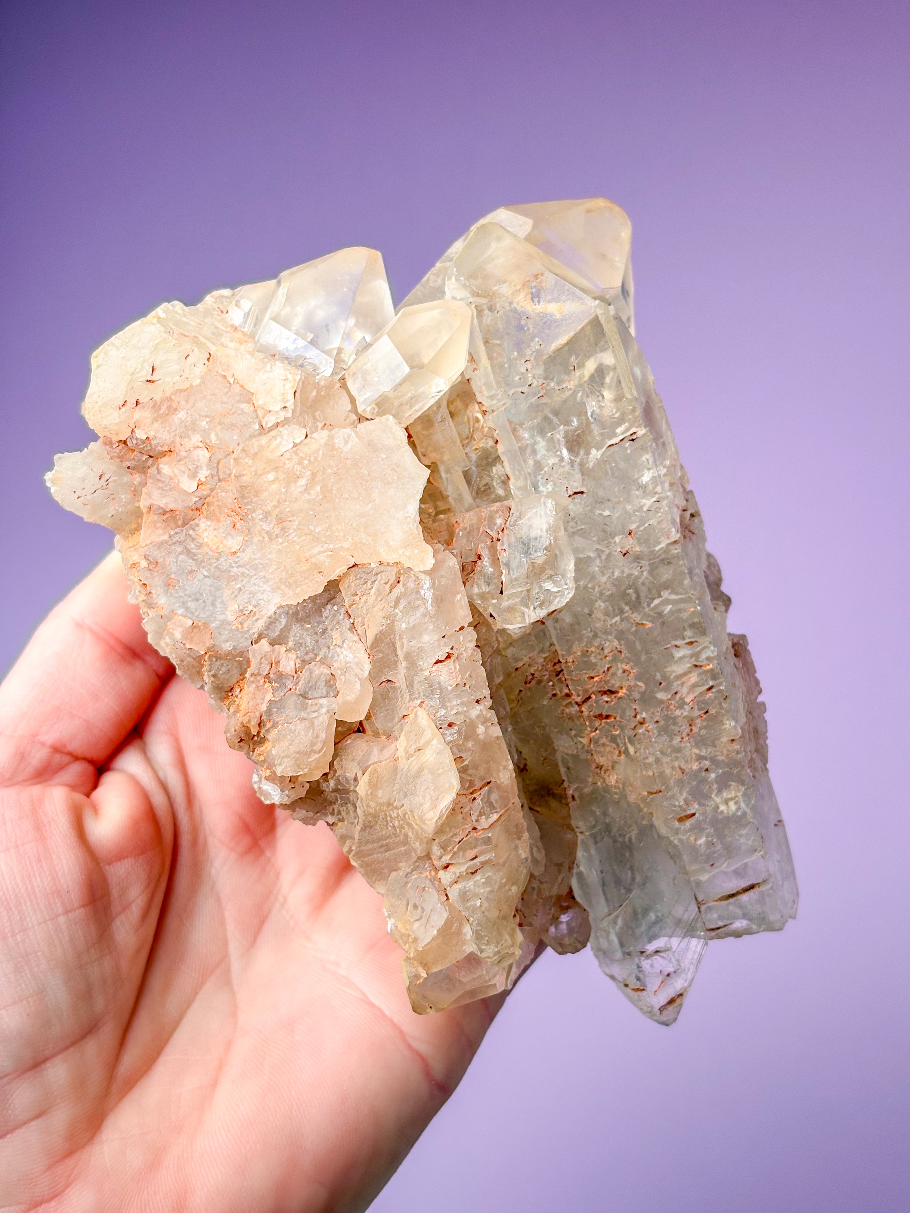 Hæmatit Kvarts Klynge (Nr. 1)