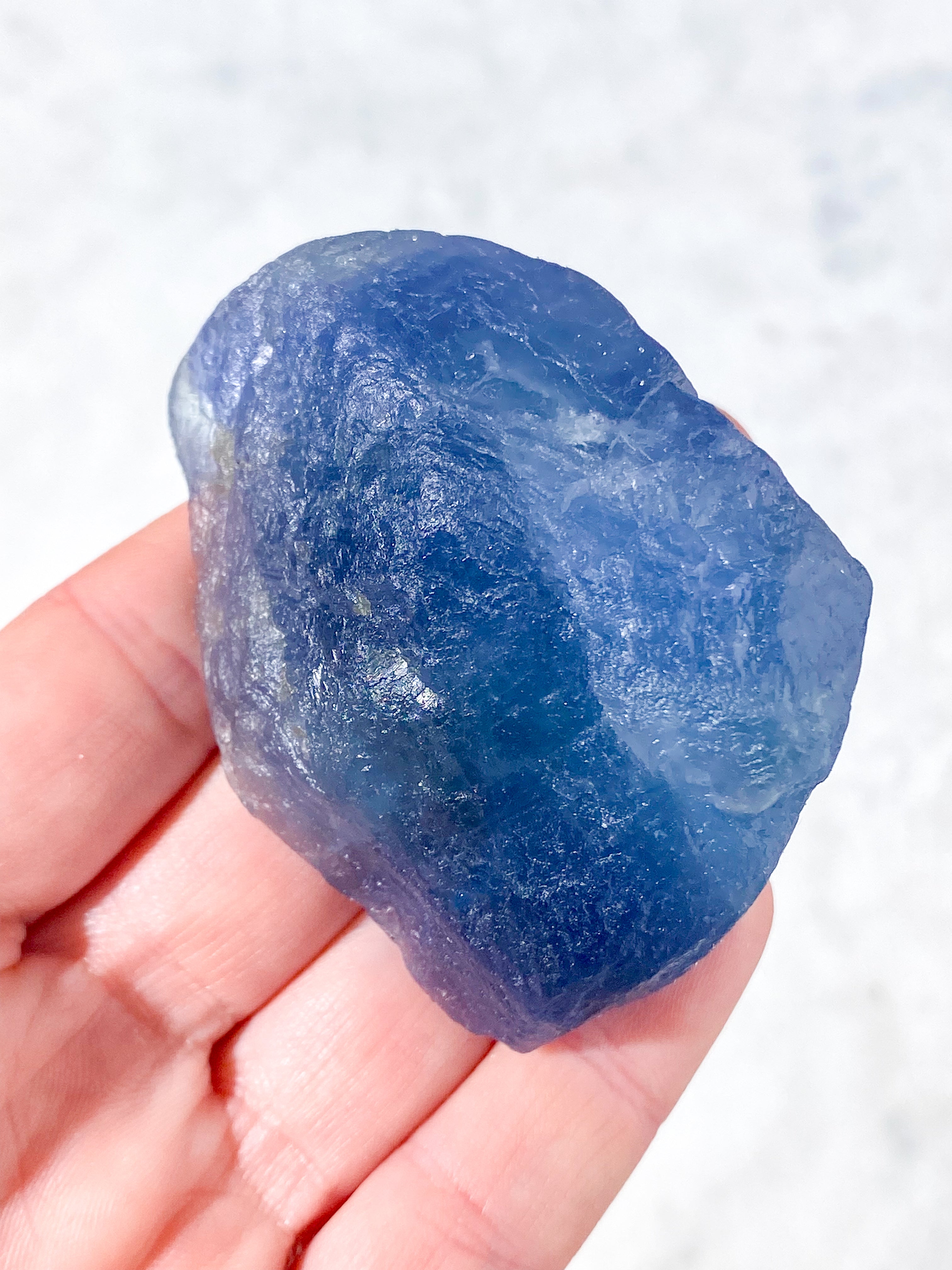 Blå Fluorit Rå (Nr. 2)